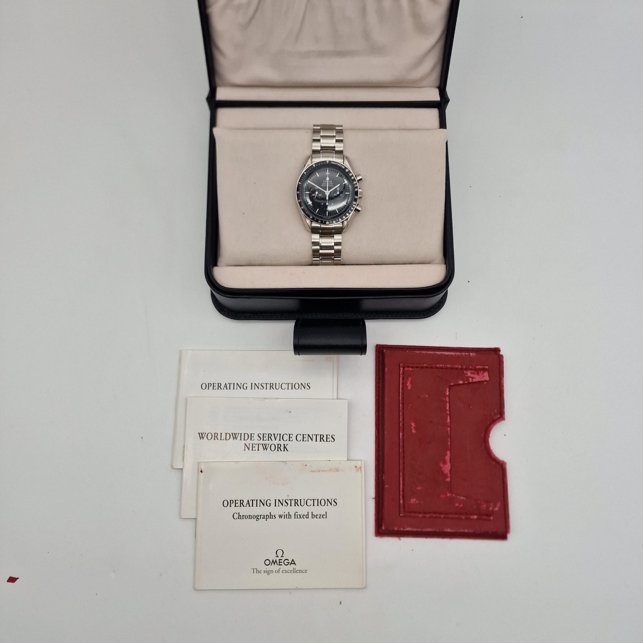 Omega Speedmaster Professional Moonwatch 42mm Handaufzug Herrenuhr 35705000 Box + og. Papiere