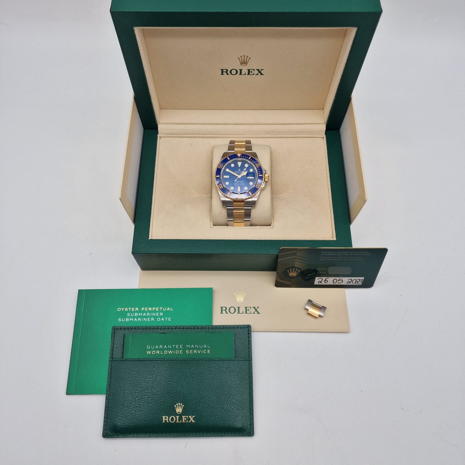 Rolex Submariner Date 41mm Automatik Herrenuhr 126613LB Box + og. Papiere