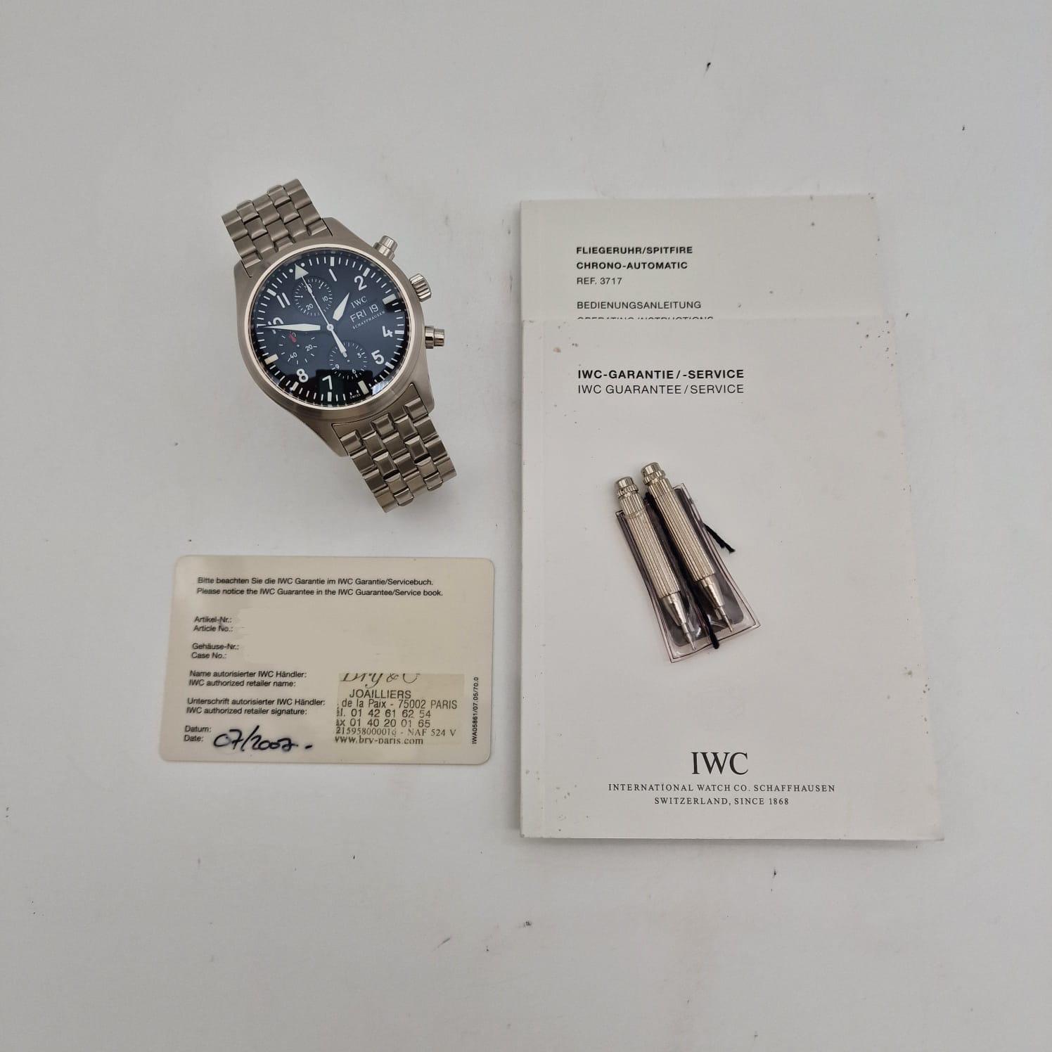 IWC Fliegeruhr 42mm Automatik Herrenuhr IW3717 Original Papiere