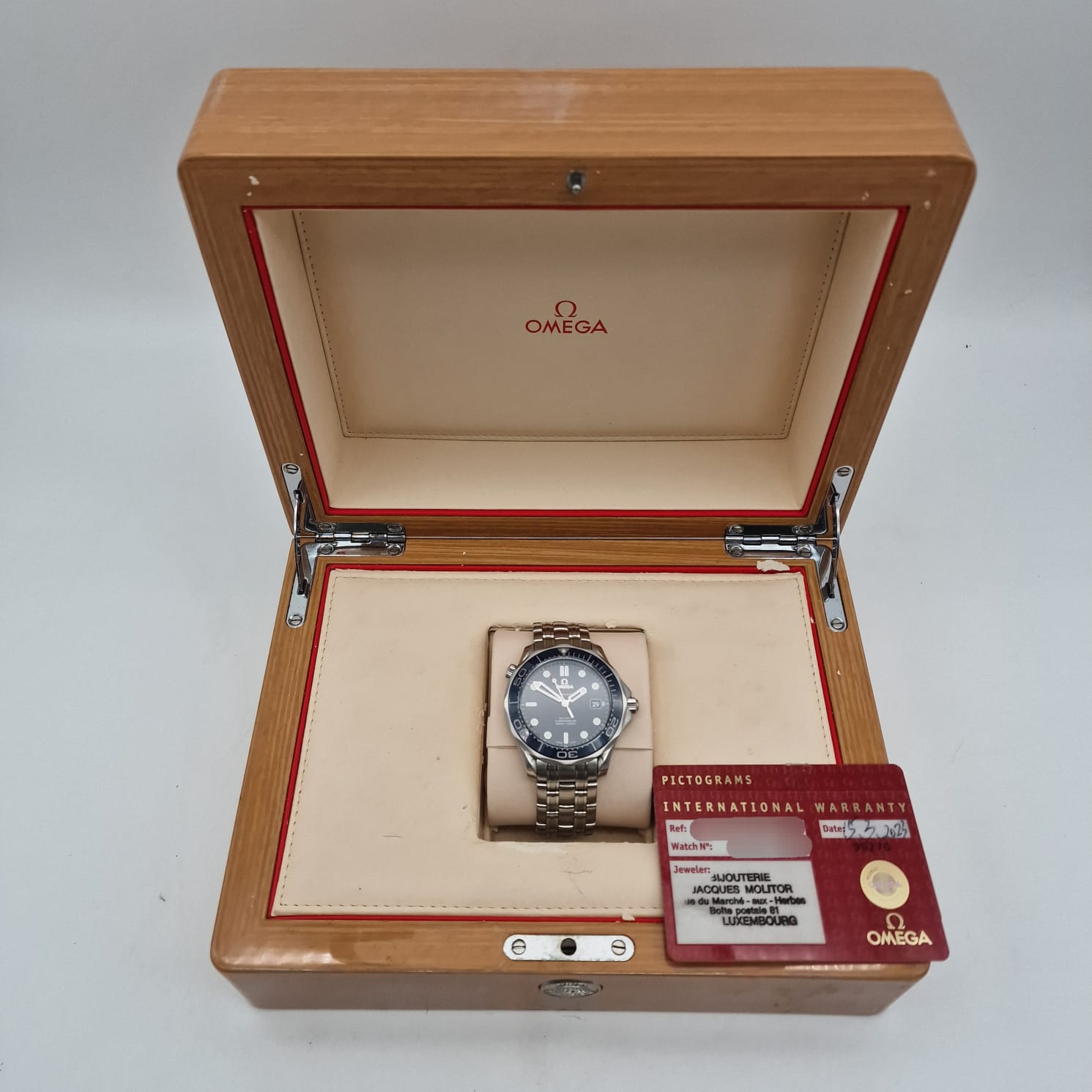 Omega Seamaster Diver 300 M 21230412003001 Box + og. Papiere