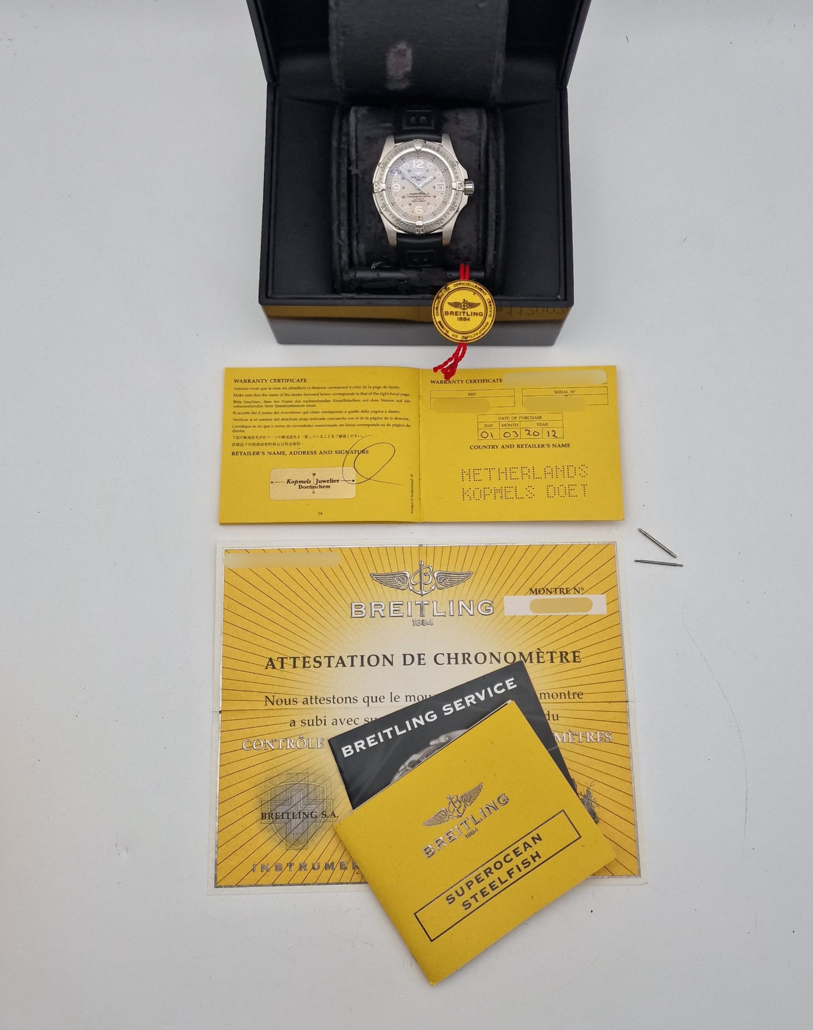 Breitling Superocean Steelfish Automatik A17390 Box + og. Papiere