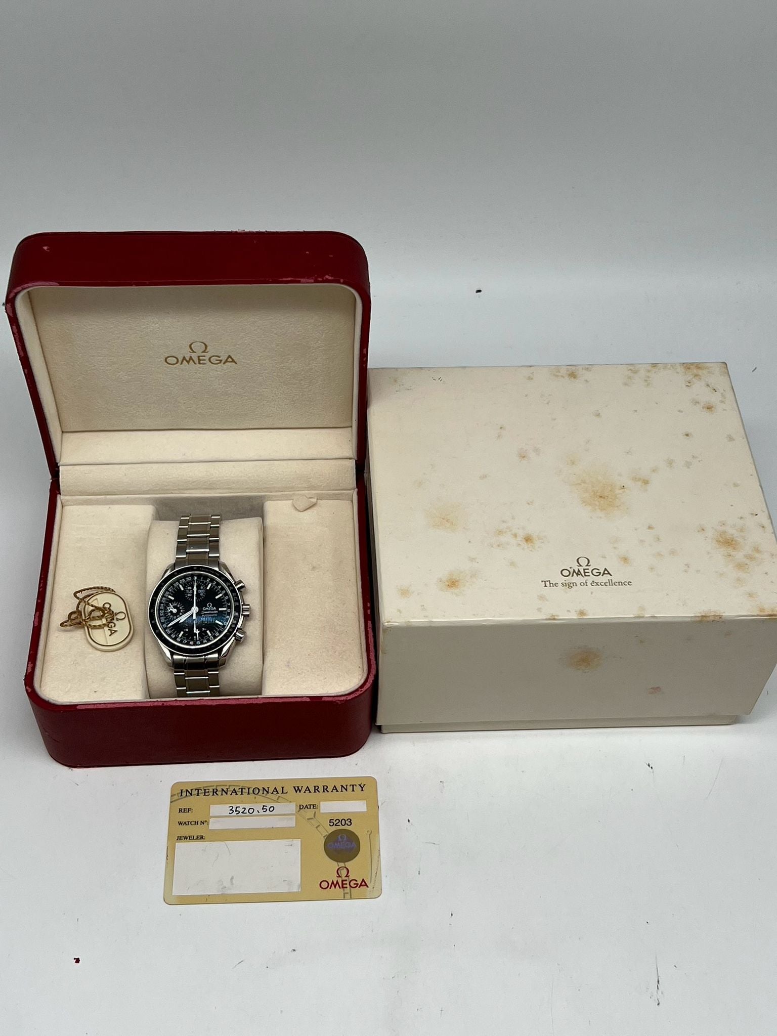 Omega Speedmaster Day Date 35205000 Box + og. Papiere