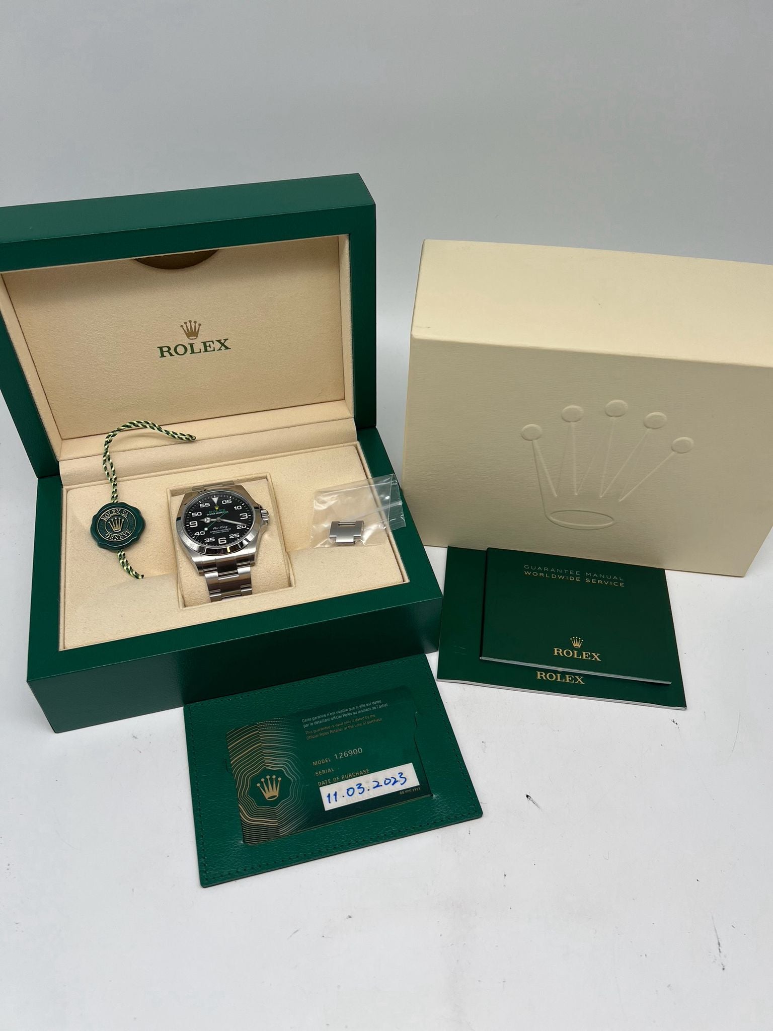 Rolex Oyster Perpetual Air-King Automatik  126900 Box + og. Papiere