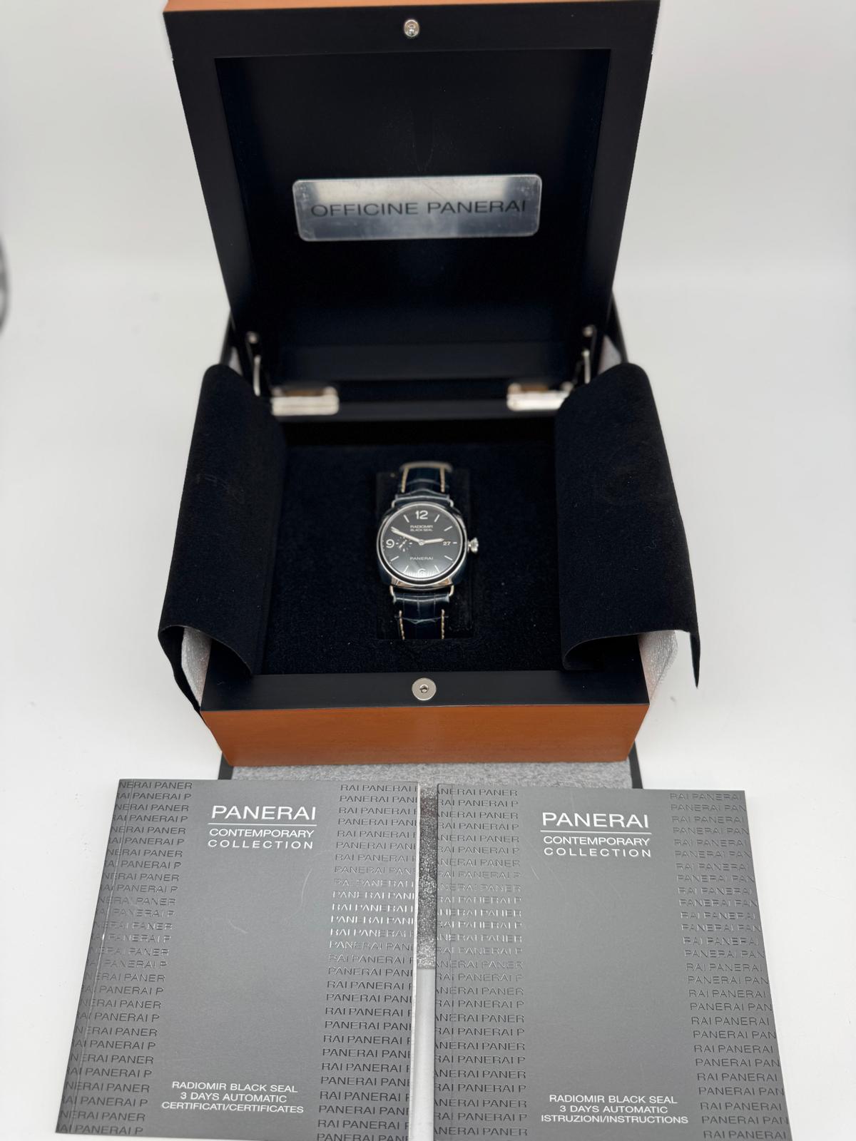 Panerai Radiomir Black Seal 3 Days Automatik PAM00388 Box + og. Papiere