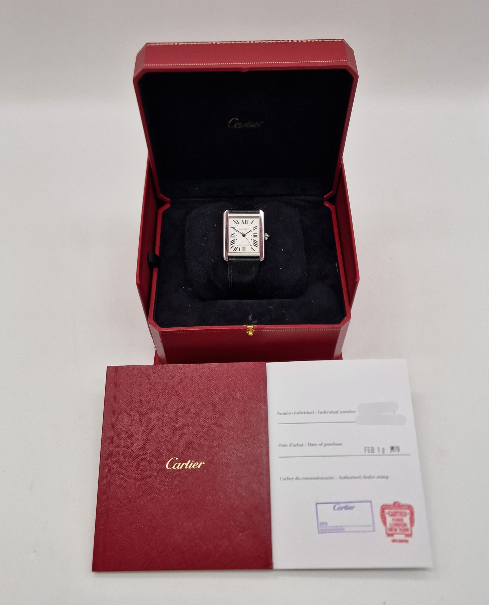 Cartier Tank Solo 31mm Automatik  WSTA0029 Box + og. Papiere