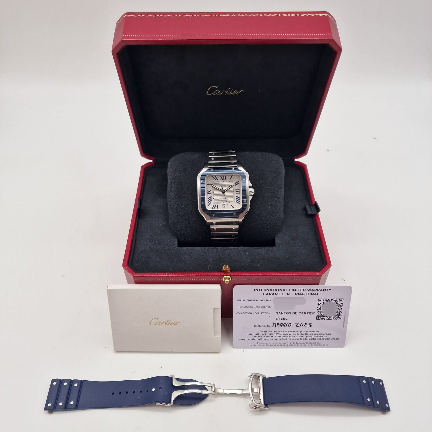 Cartier Santos De Cartier Automatik WSSA0047 Box + og. Papiere