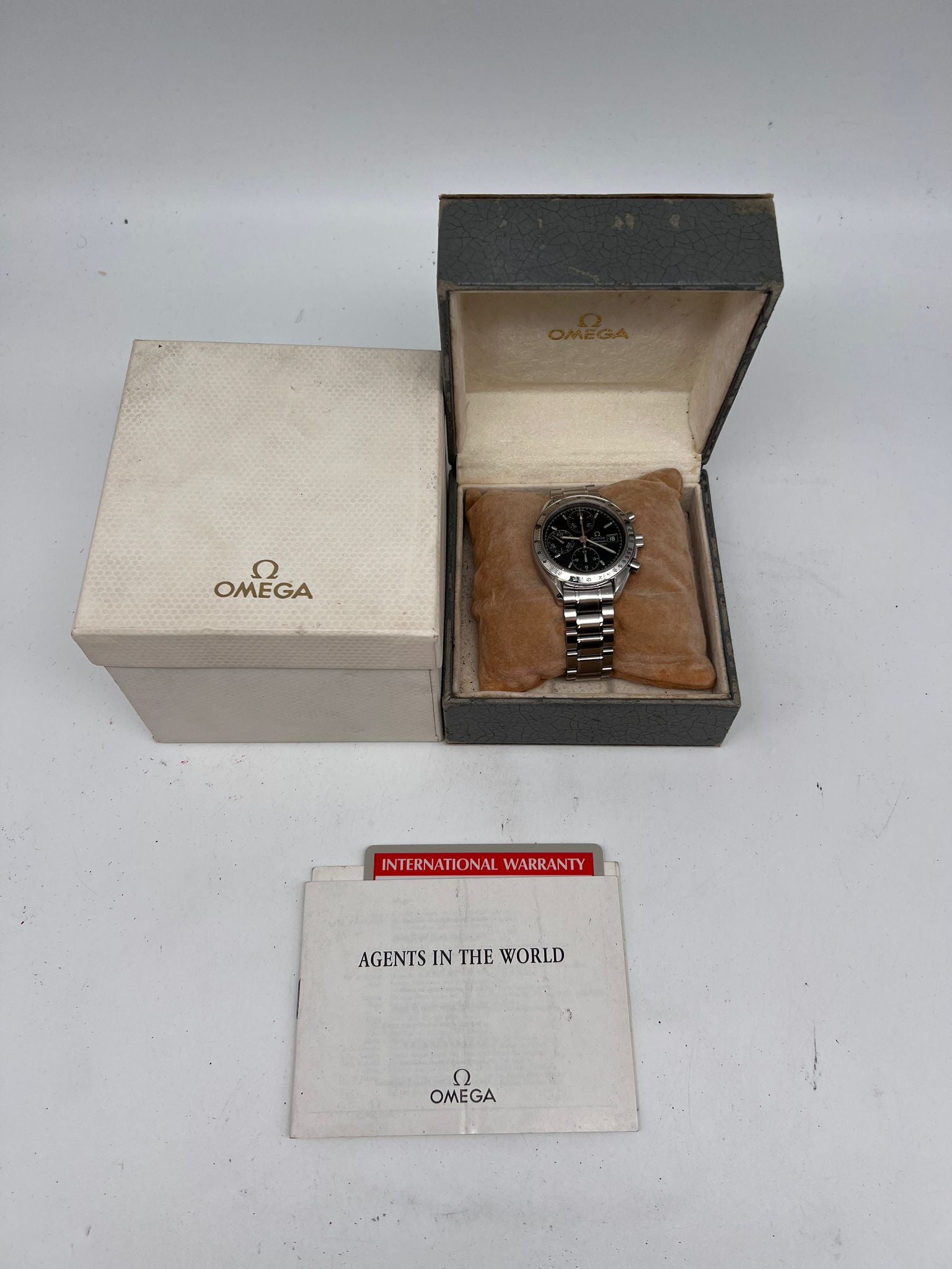 Omega Speedmaster Date 39mm Automatik Herrenuhr  35135000 Box + og. Papiere