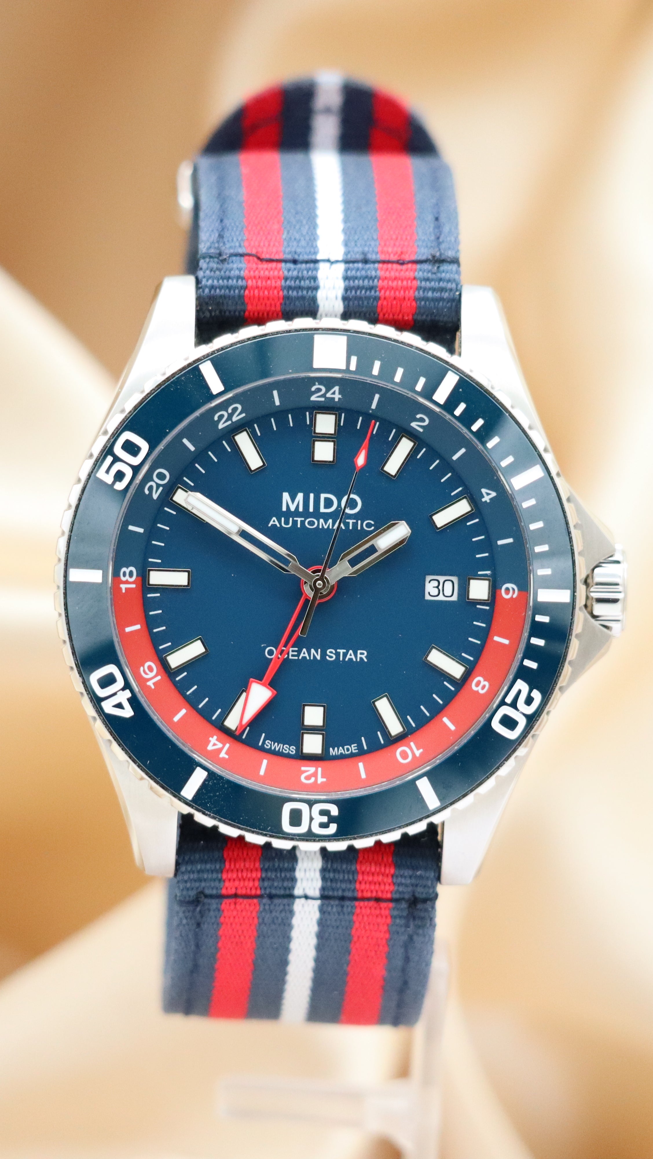 Mido Ocean Star GMT Automatic M0266291104100 Box + above. papers