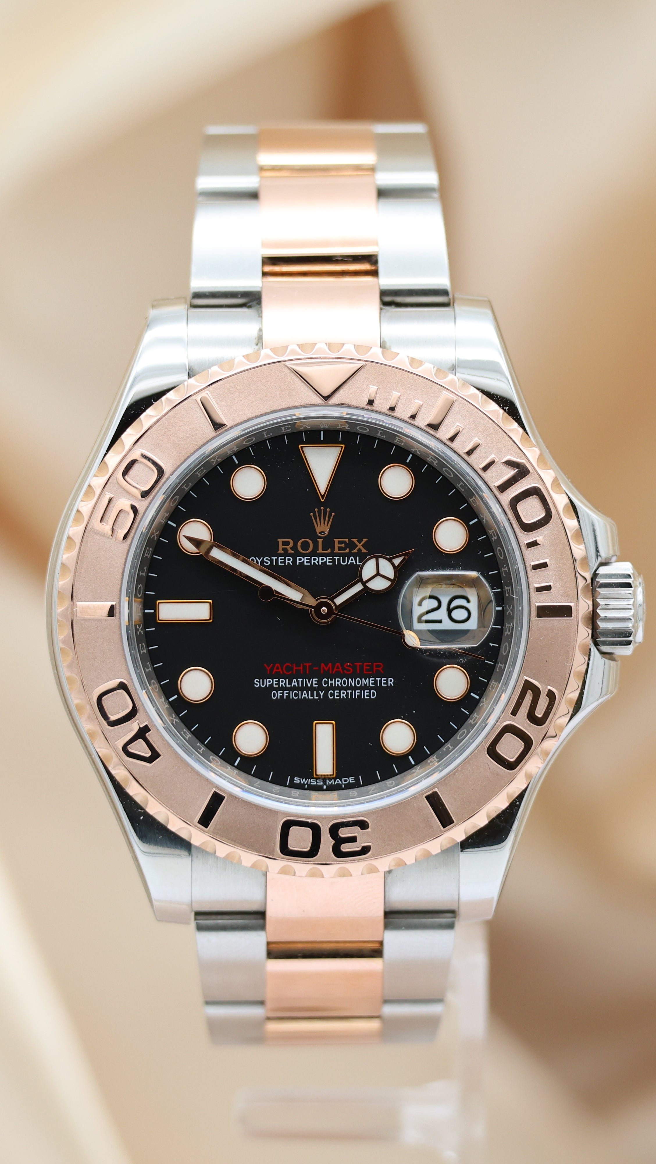 Rolex Yacht-Master 40 Roségold Automatik  116621 Box + og. Papiere