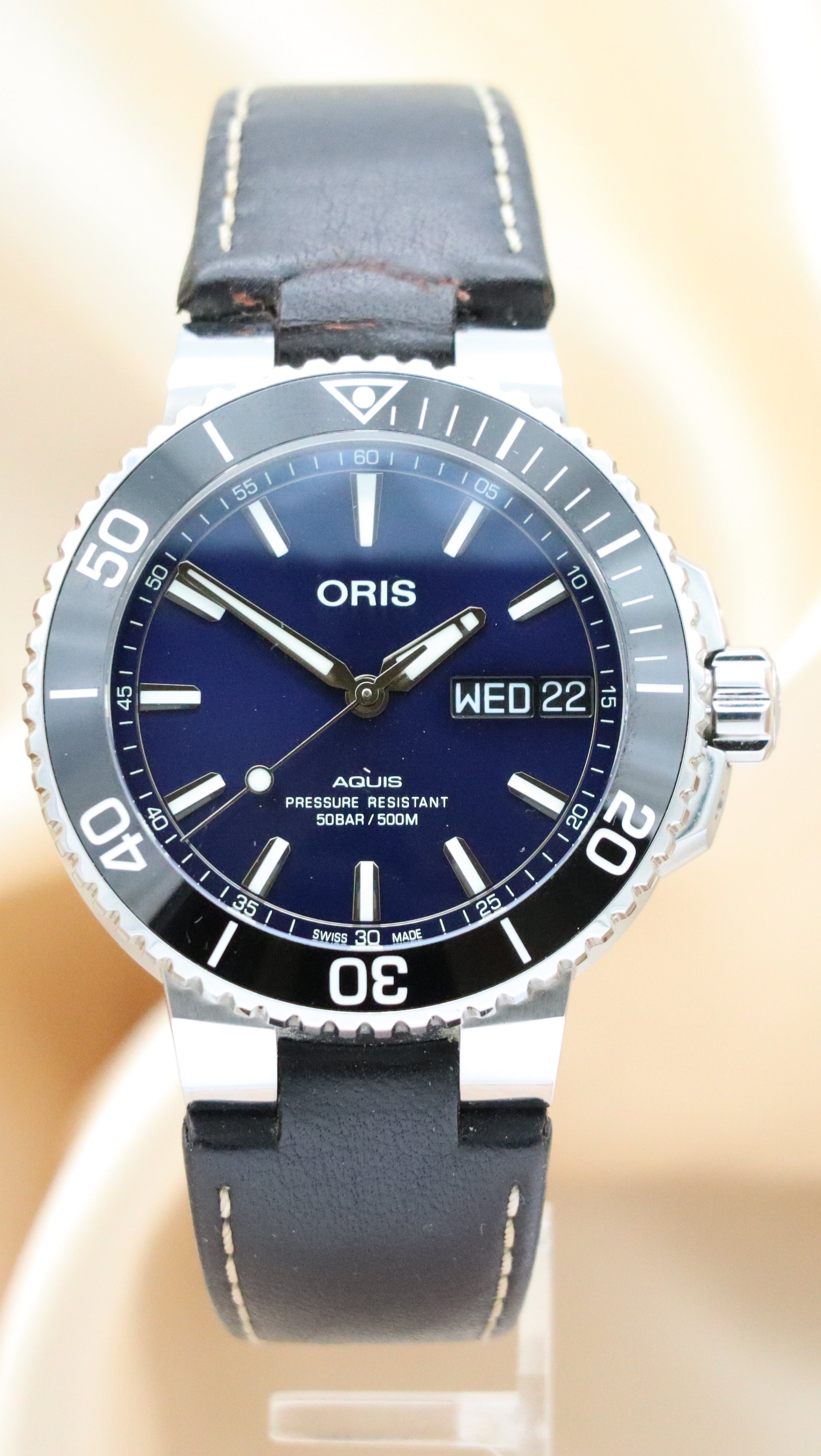 Oris Aquis Big Day Date Automatik Herrenuhr 01.752.7733.4135 Box + og. Papiere