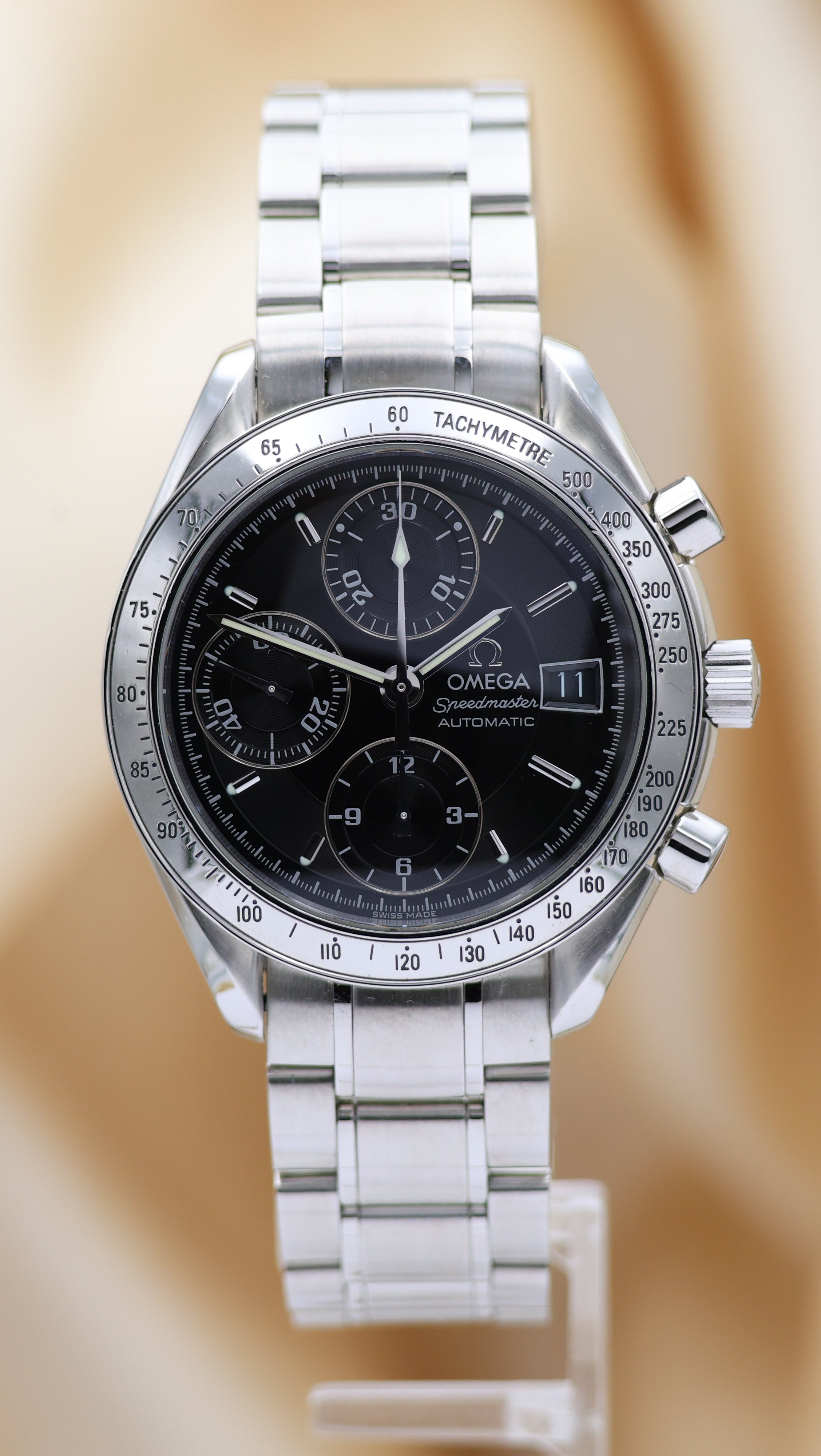 Omega Speedmaster Date 39mm Automatik Herrenuhr 35135000 Box + og. Papiere