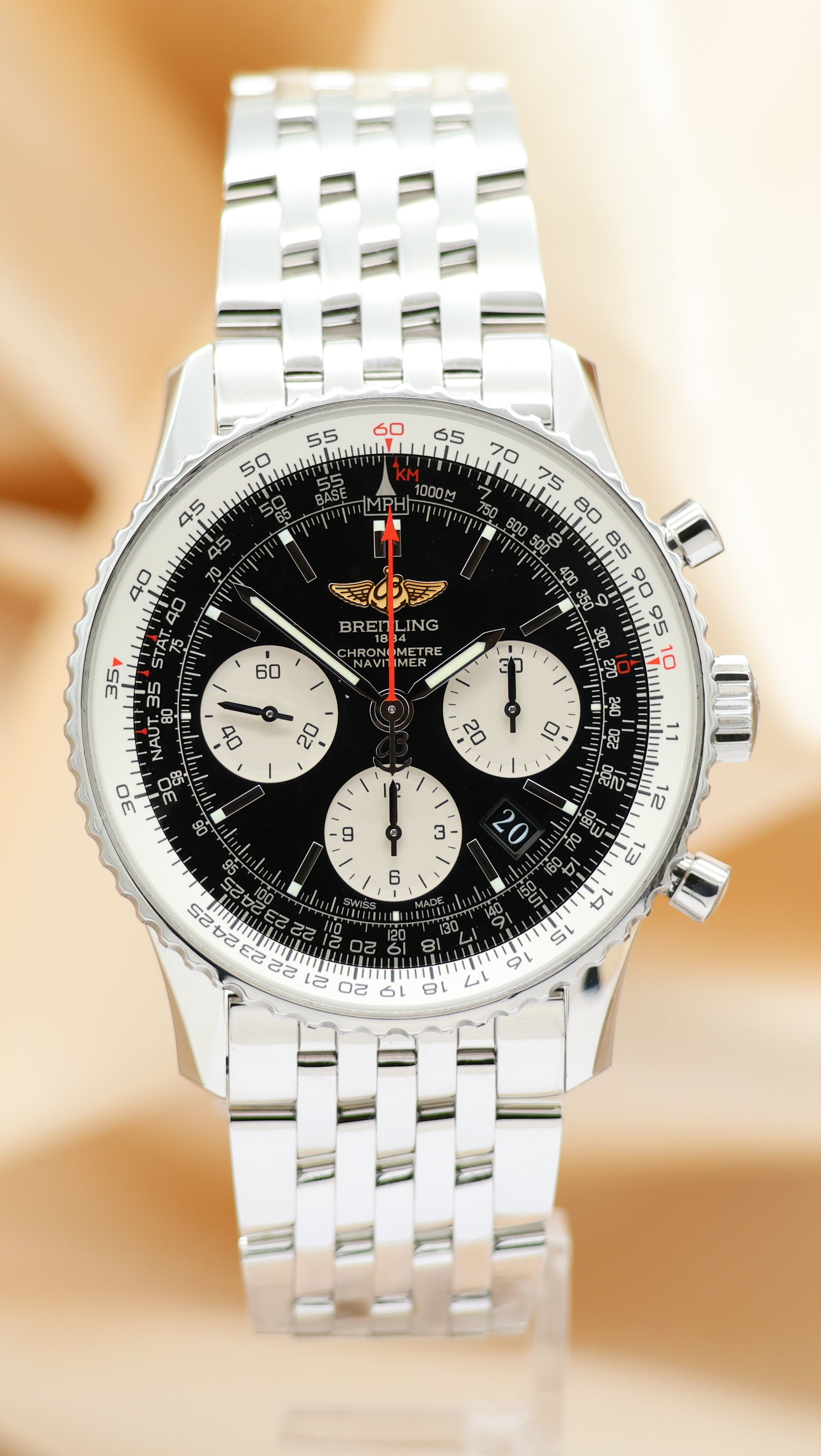 Breitling Navitimer 01 Automatik 43mm AB0120 Box + og. Papiere