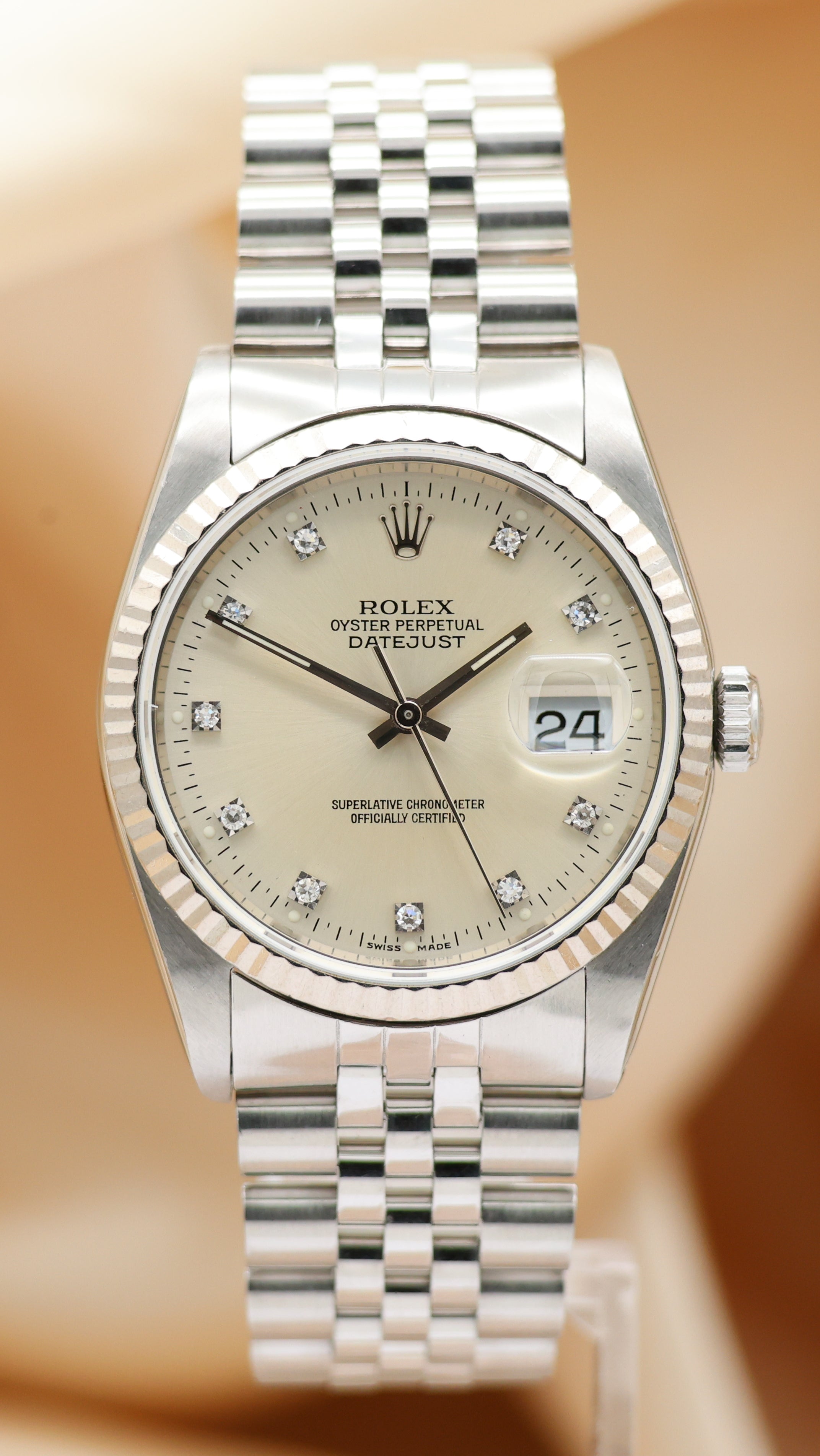 Rolex Datejust Diamond Dial 36mm Automatik  16234