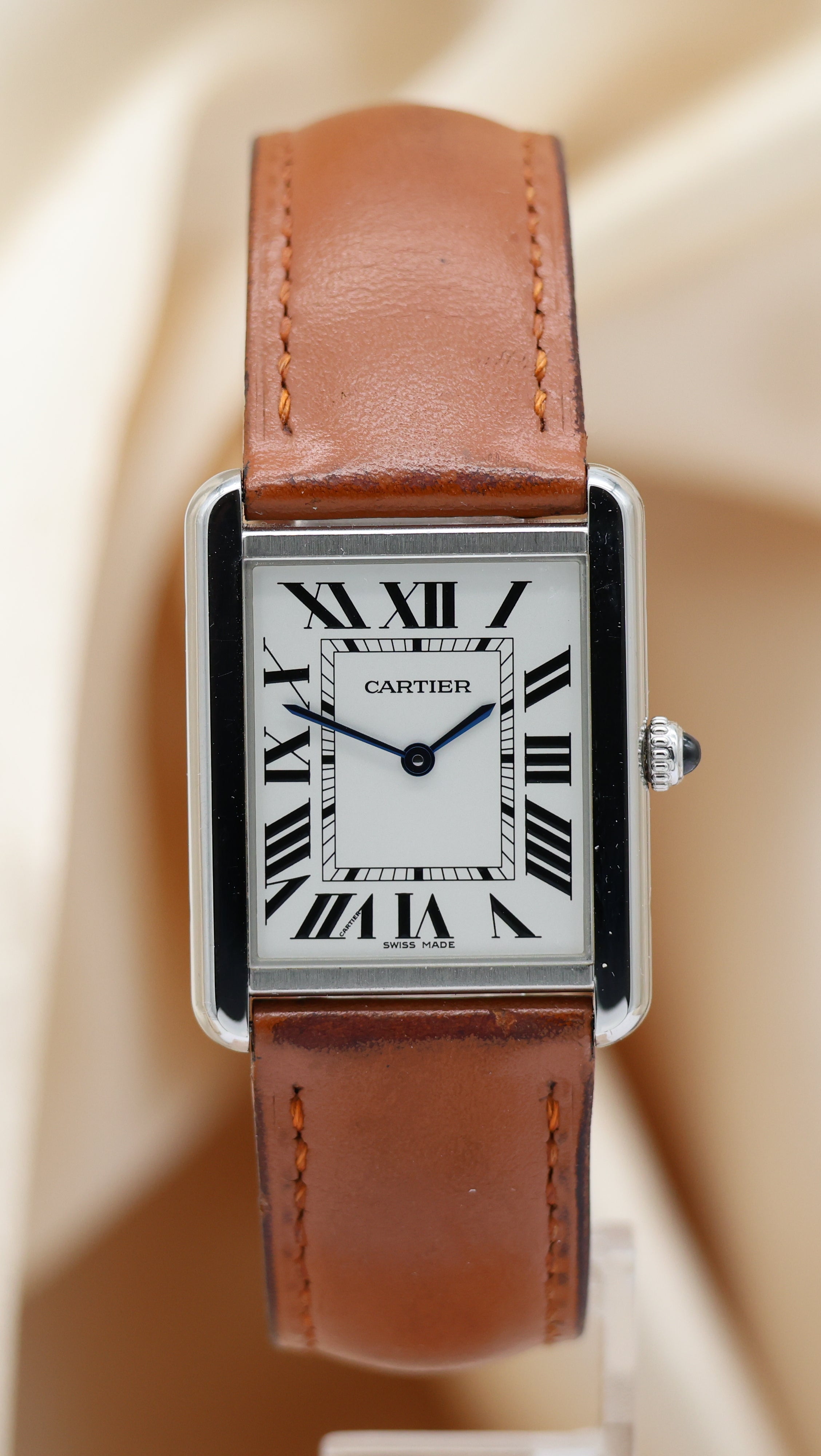 Cartier Tank Solo 34,8mm Quarz Herrenuhr WSTA0028 Box + og. Papiere