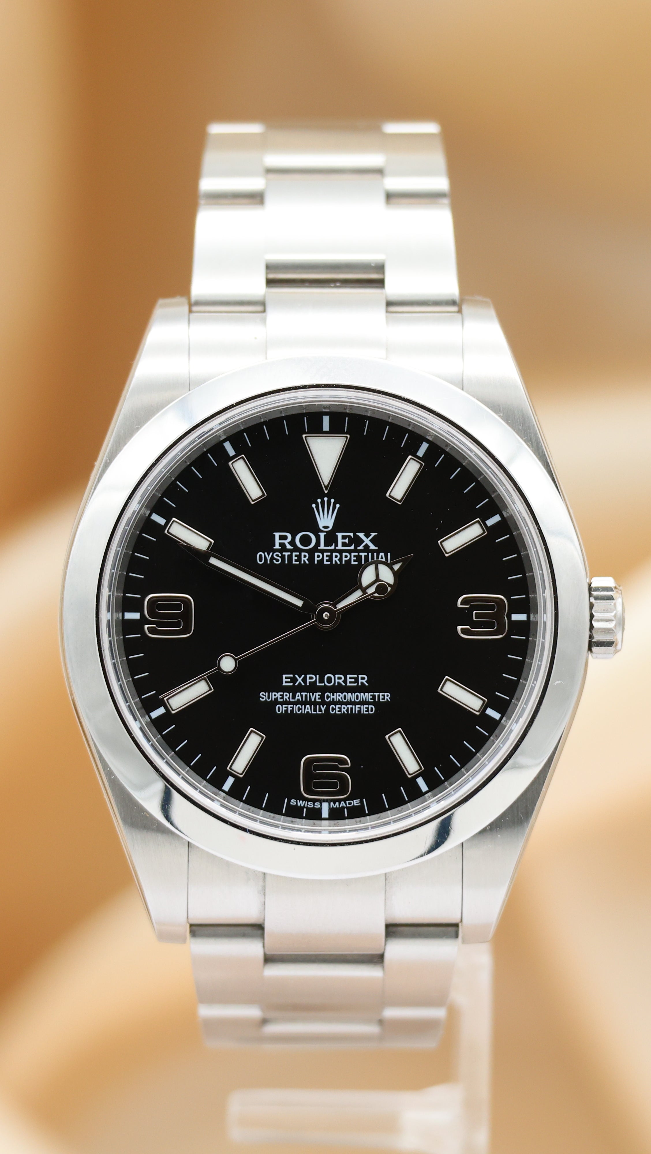 Rolex Explorer 39mm Automatik	 214270 Box + og. Papiere