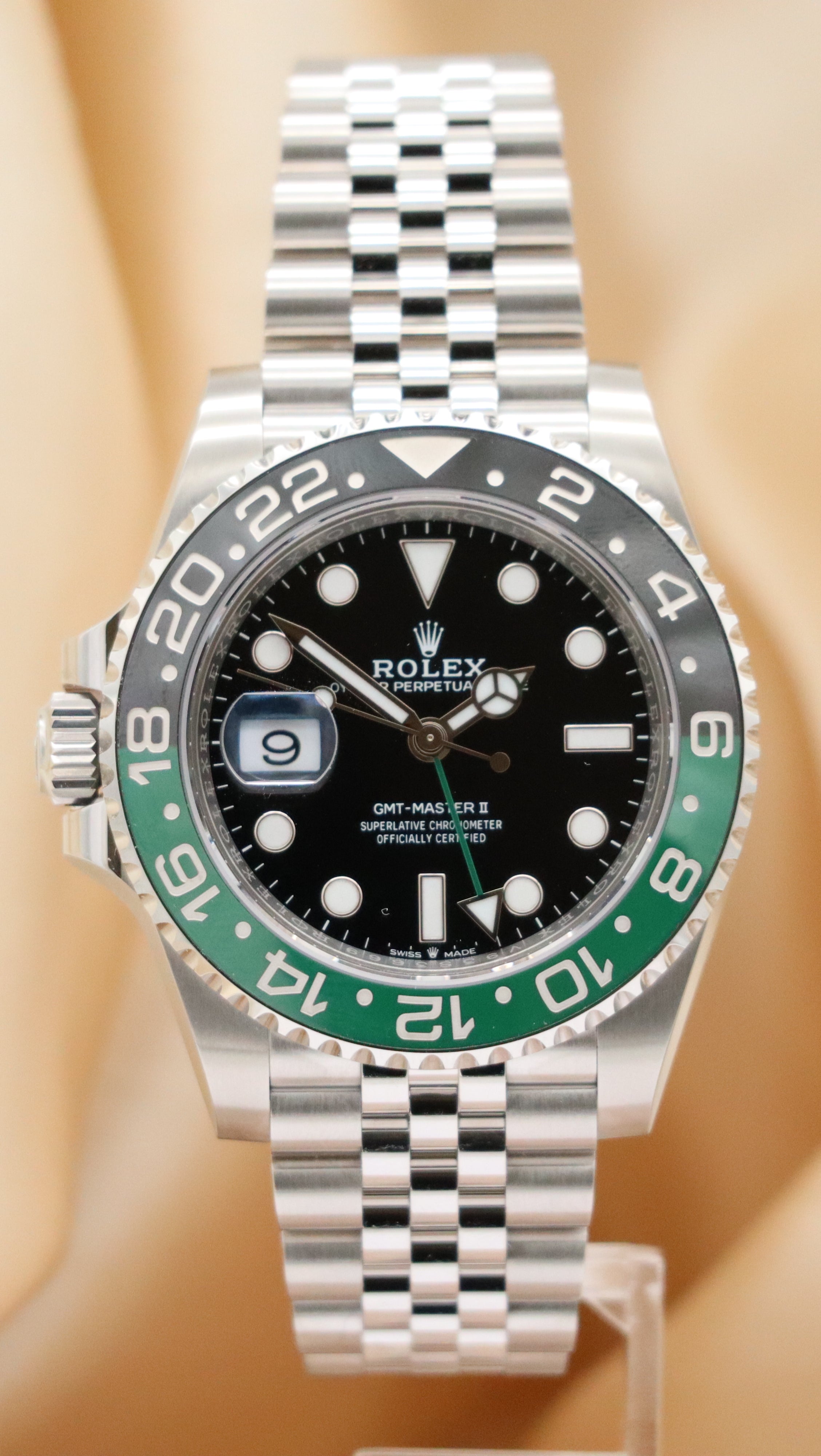 Rolex GMT-Master II "Sprite" NEU 126720VTNR Box + og. Papiere