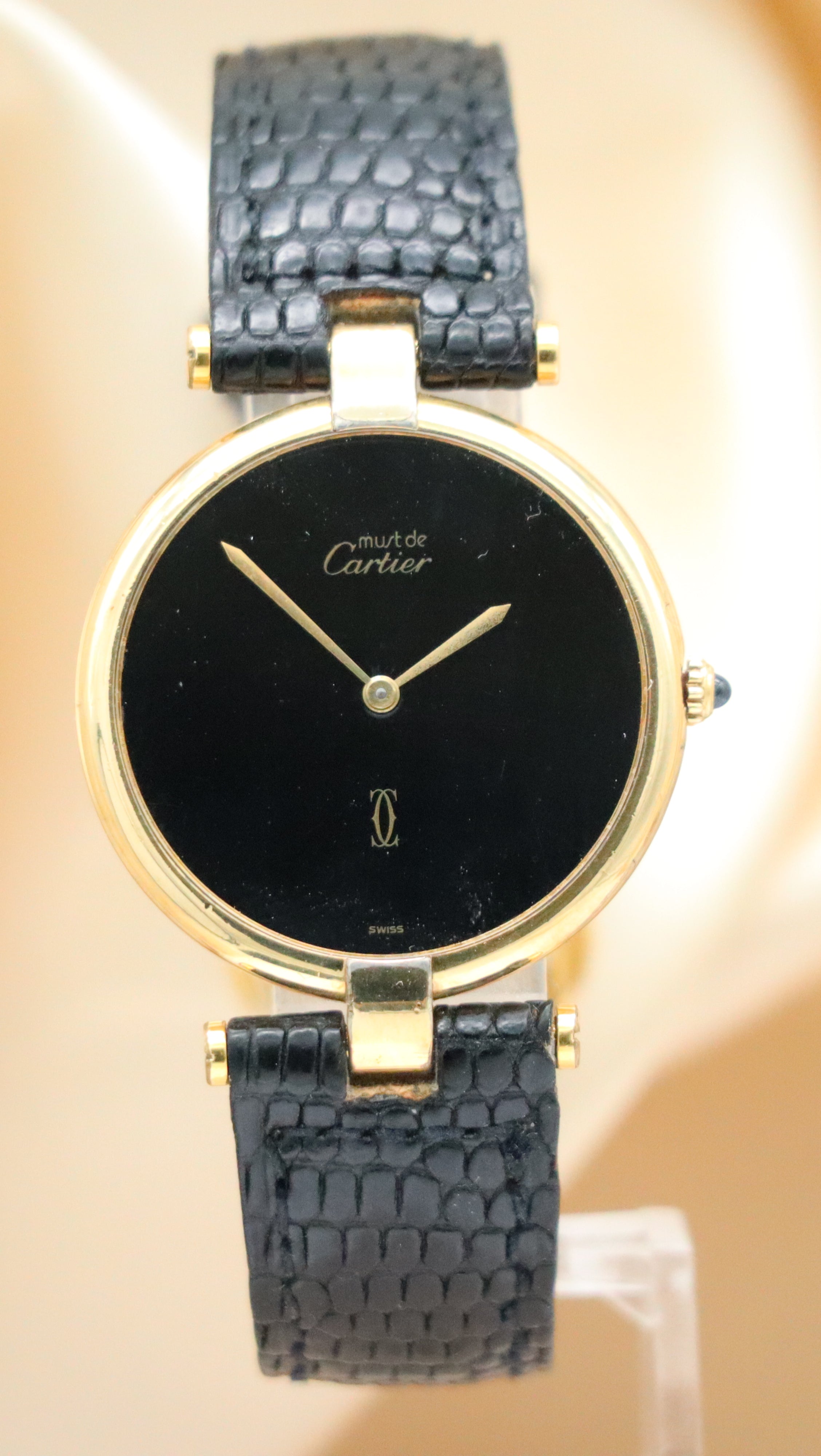 DEFEKT Cartier Must de Cartier Vermeil Quarz DEFEKT 590003 - Thumbnail