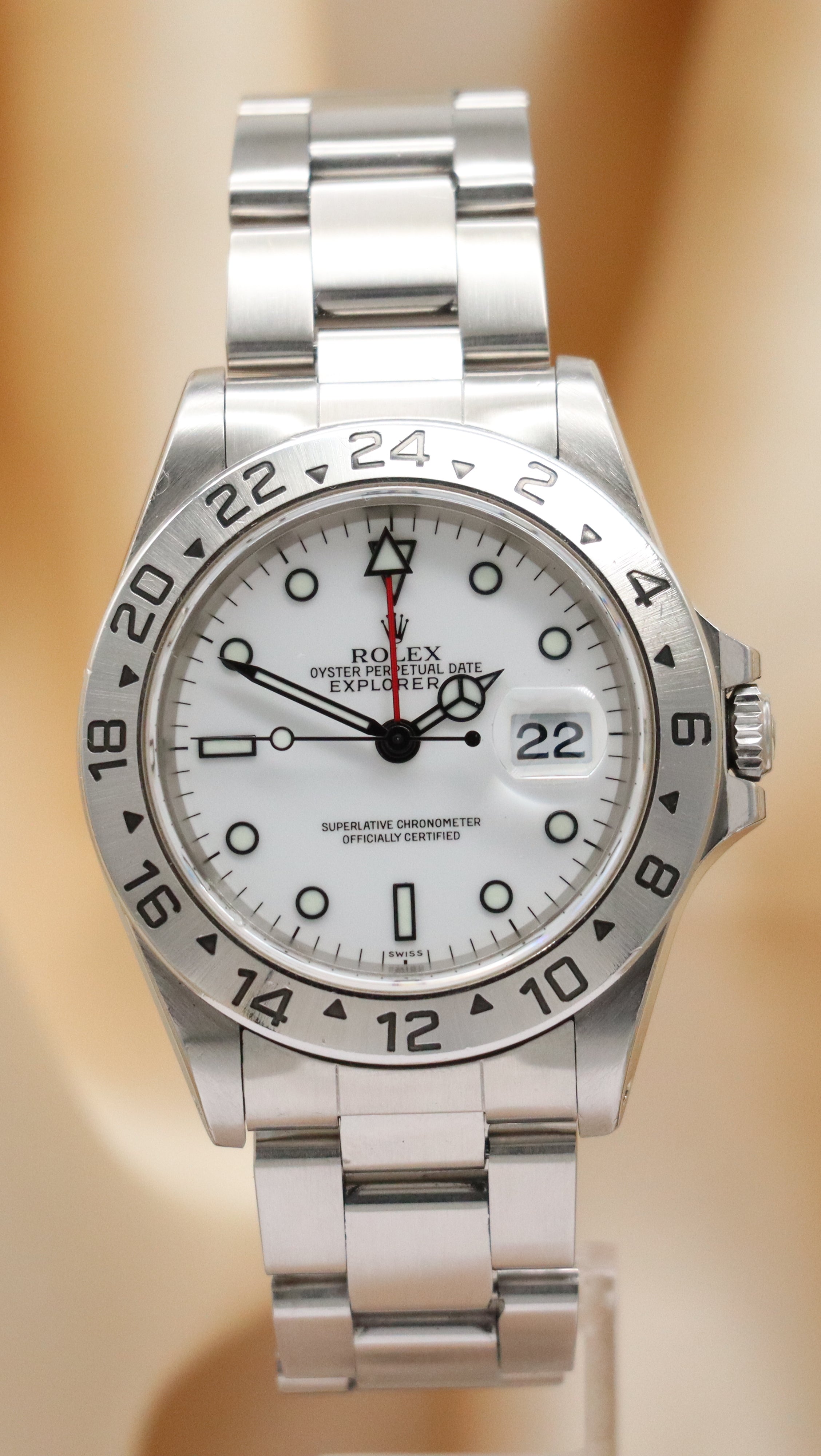 Rolex Explorer II 40mm Automatik Herrenuhr 16570 Original Papiere