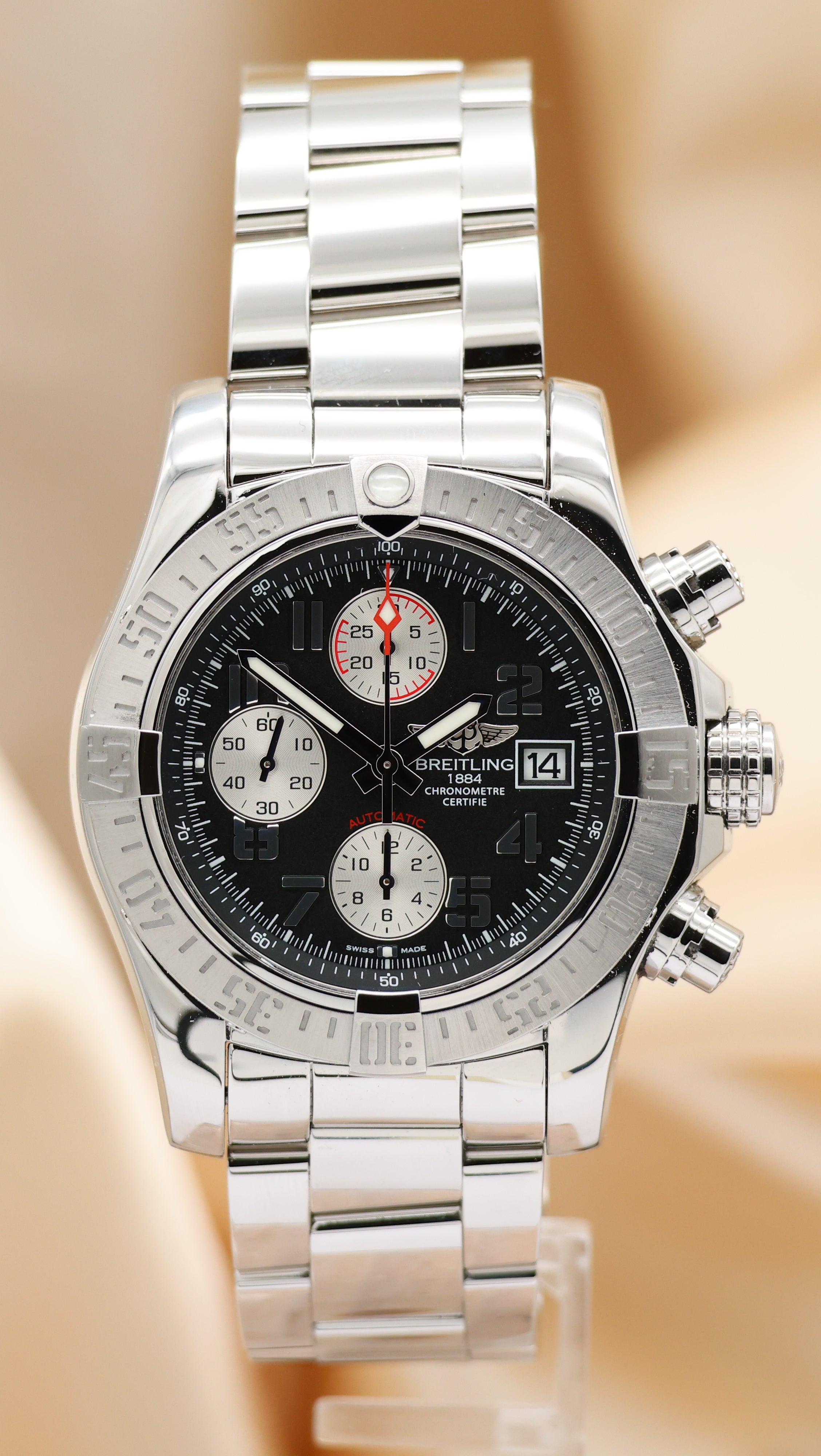 Breitling Avenger II 43mm Automatik Herrenuhr A13381 Box + og. Papiere