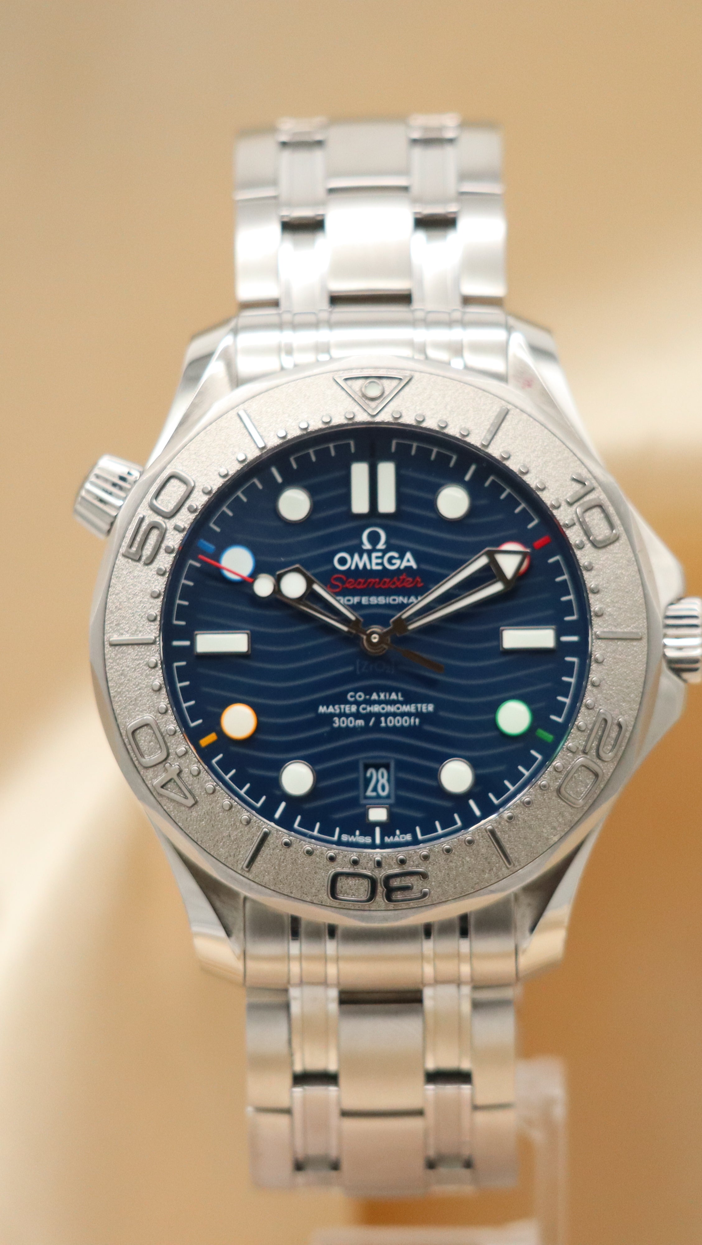 Omega Seamaster Diver 300 M "Beijing 2022" 52230422003001 Box + og. Papiere