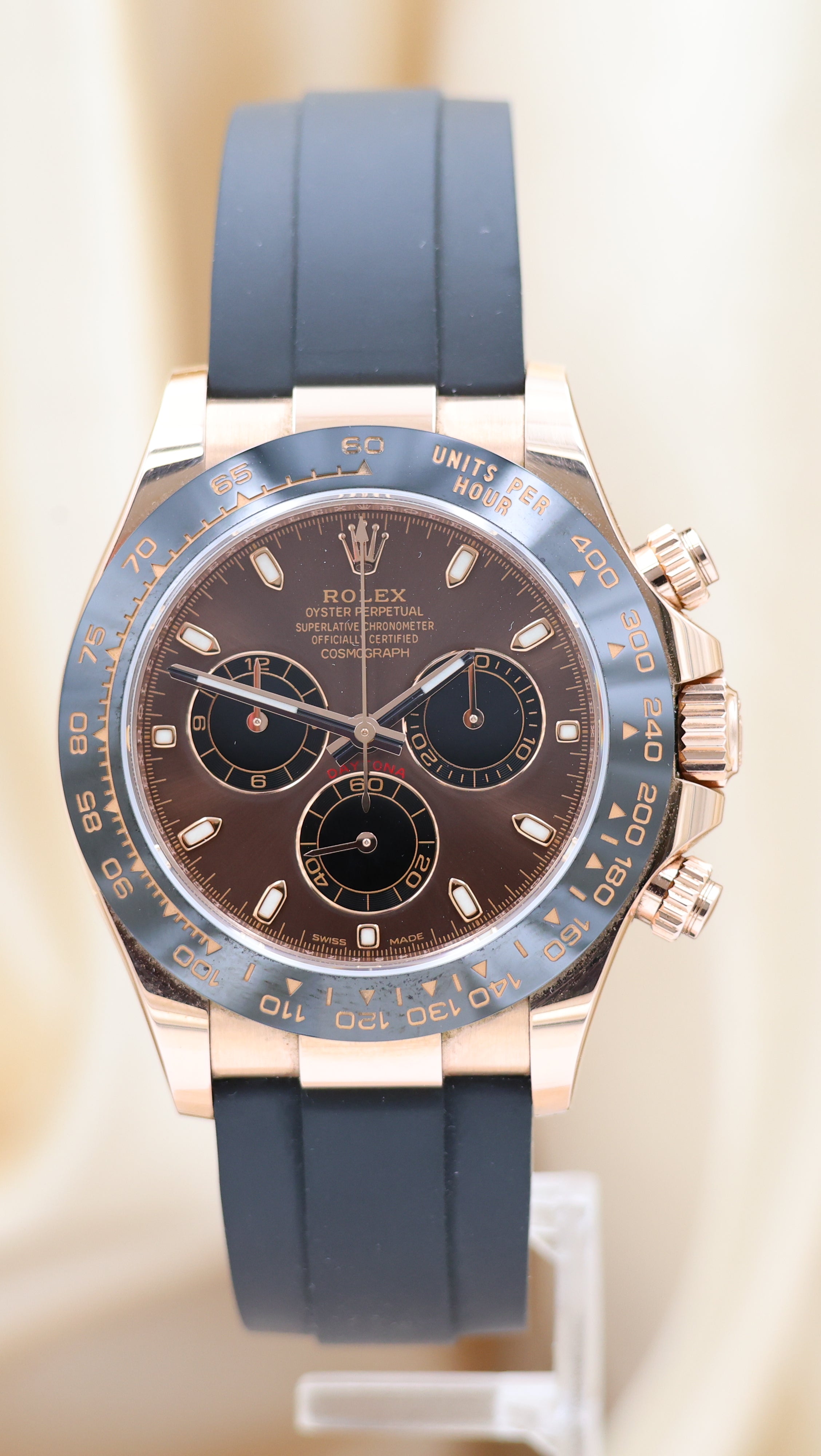 Rolex Daytona Rose Gold Chocolate Dial 40mm Automatik  116515LN Box + og. Papiere