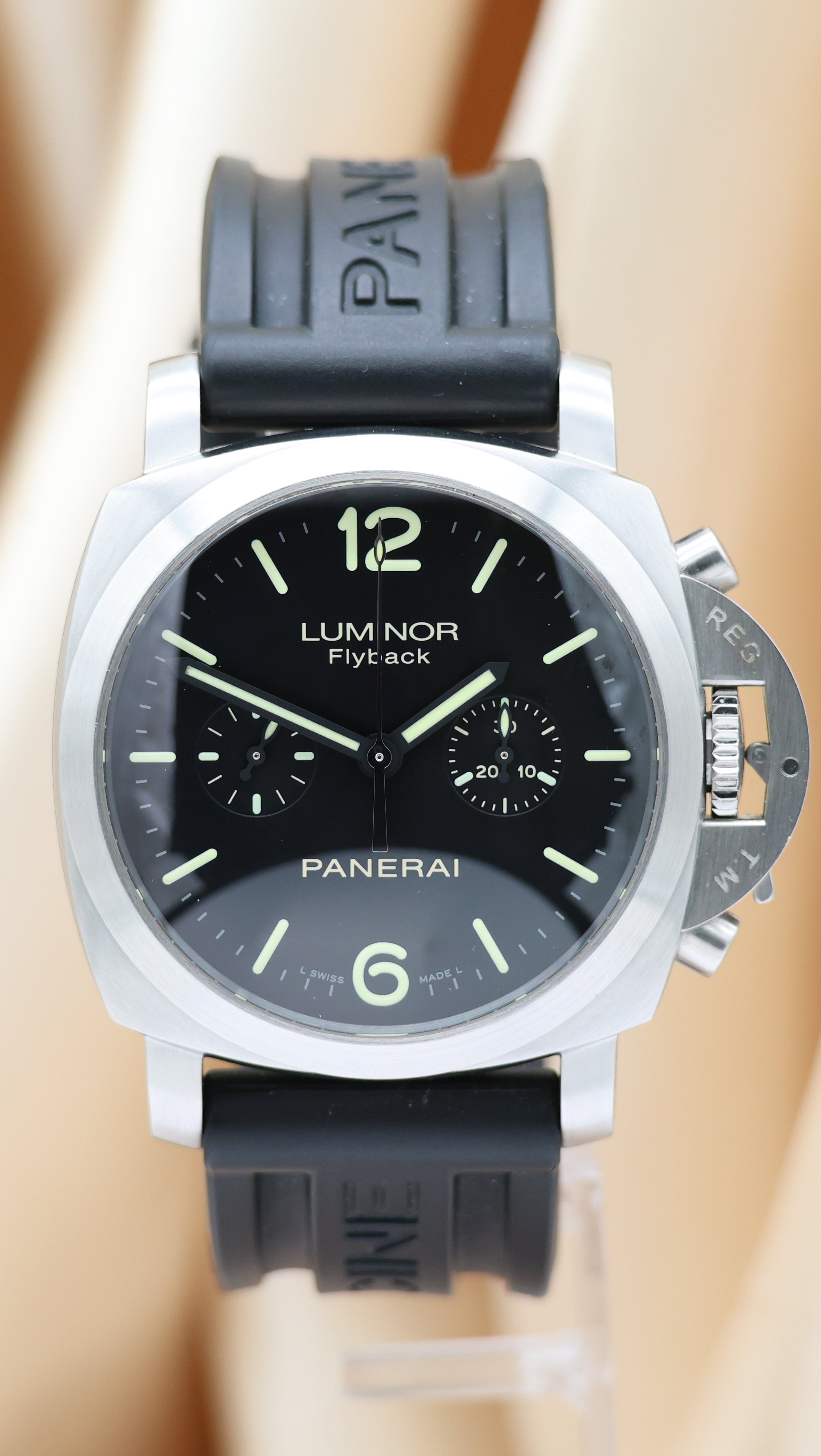 Panerai Luminor 1950 44mm Automatik Herrenuhr PAM00361 Box + og. Papiere