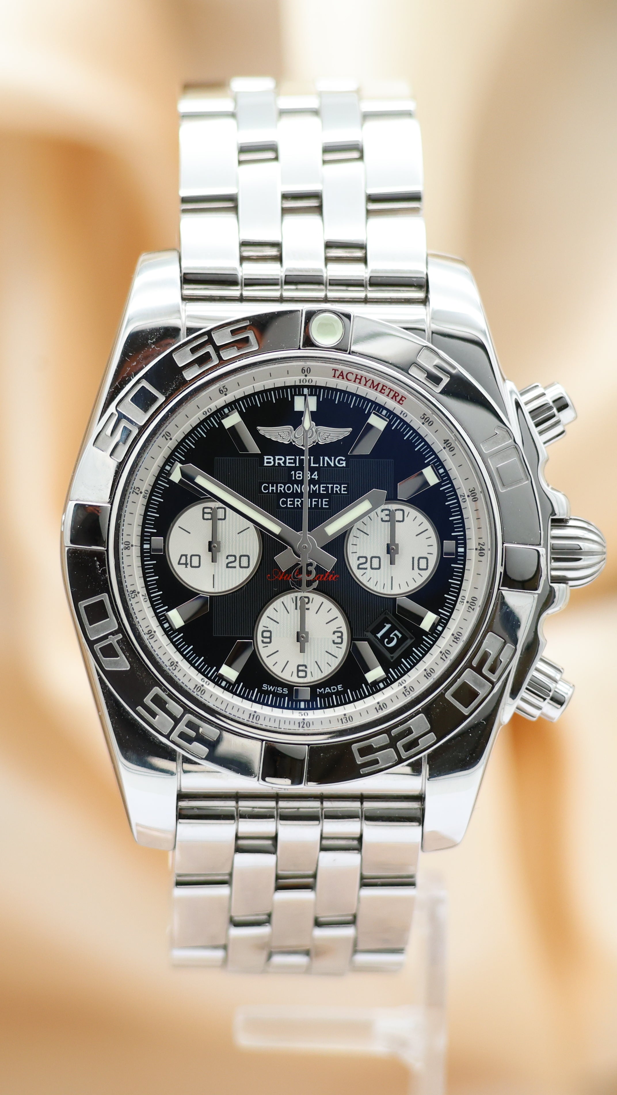 Breitling Chronomat 44 Automatik AB0110 Box + og. Papiere