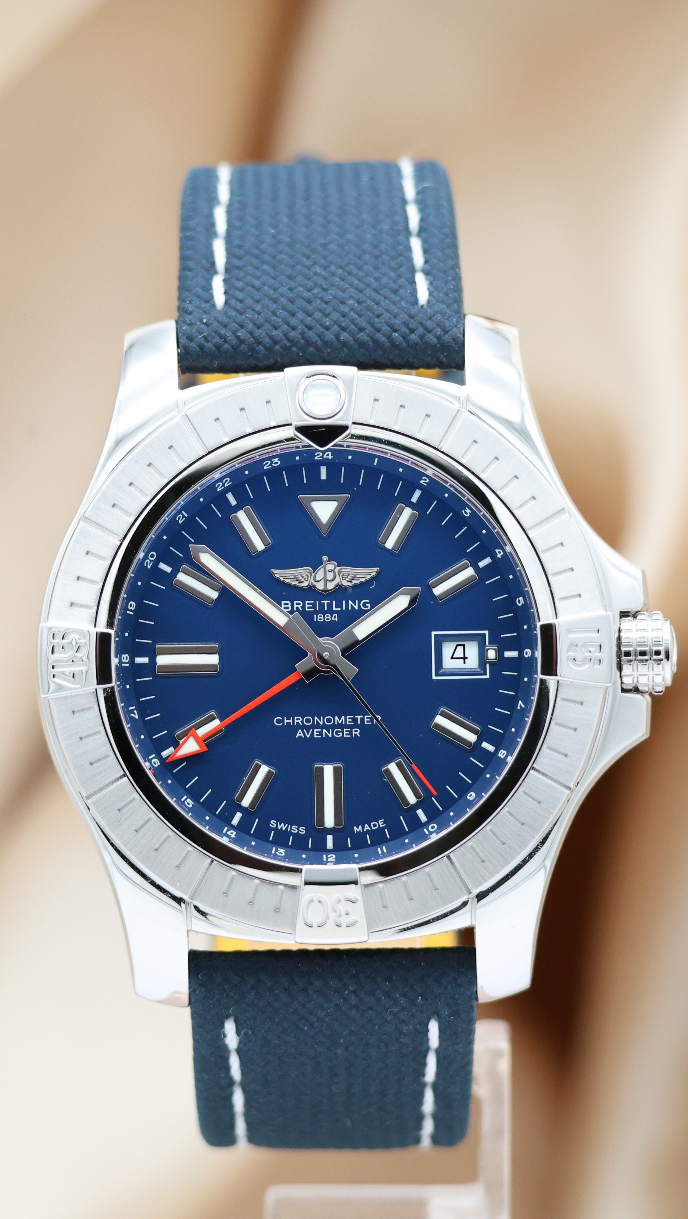 Breitling Avenger GMT Automatik A32395 Box + og. Papiere