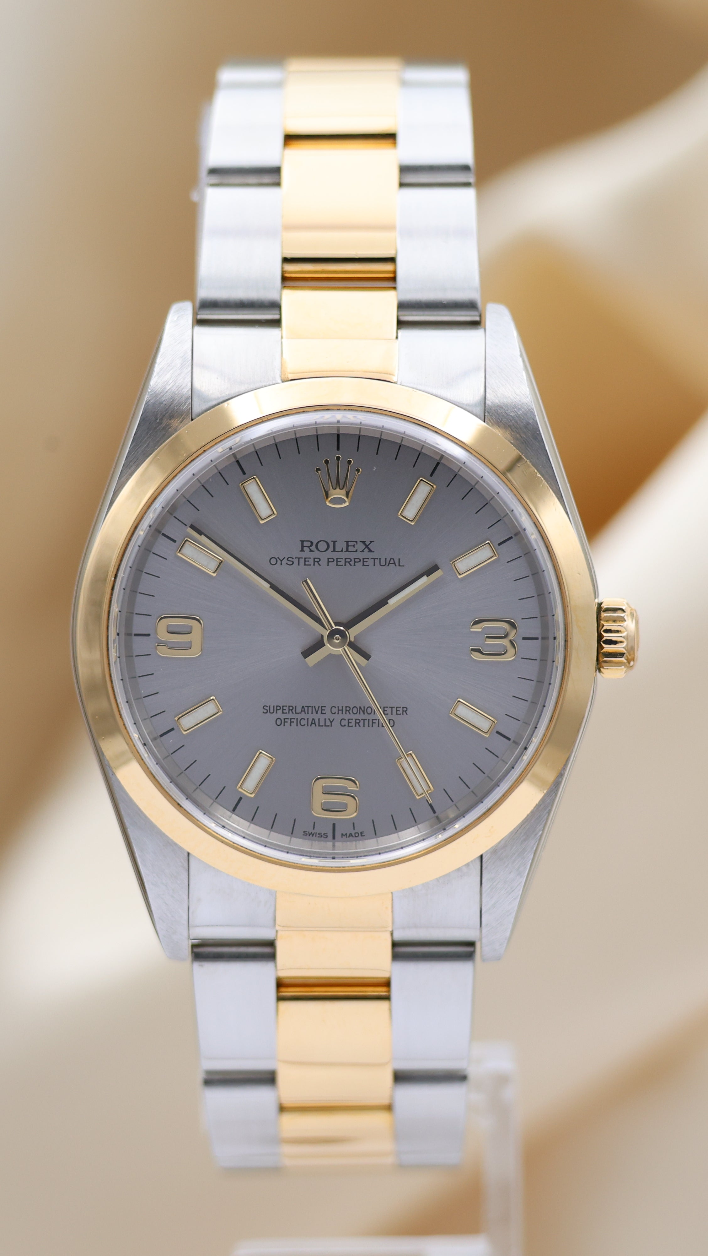 Rolex Oyster Perpetual 34 Silber 14203