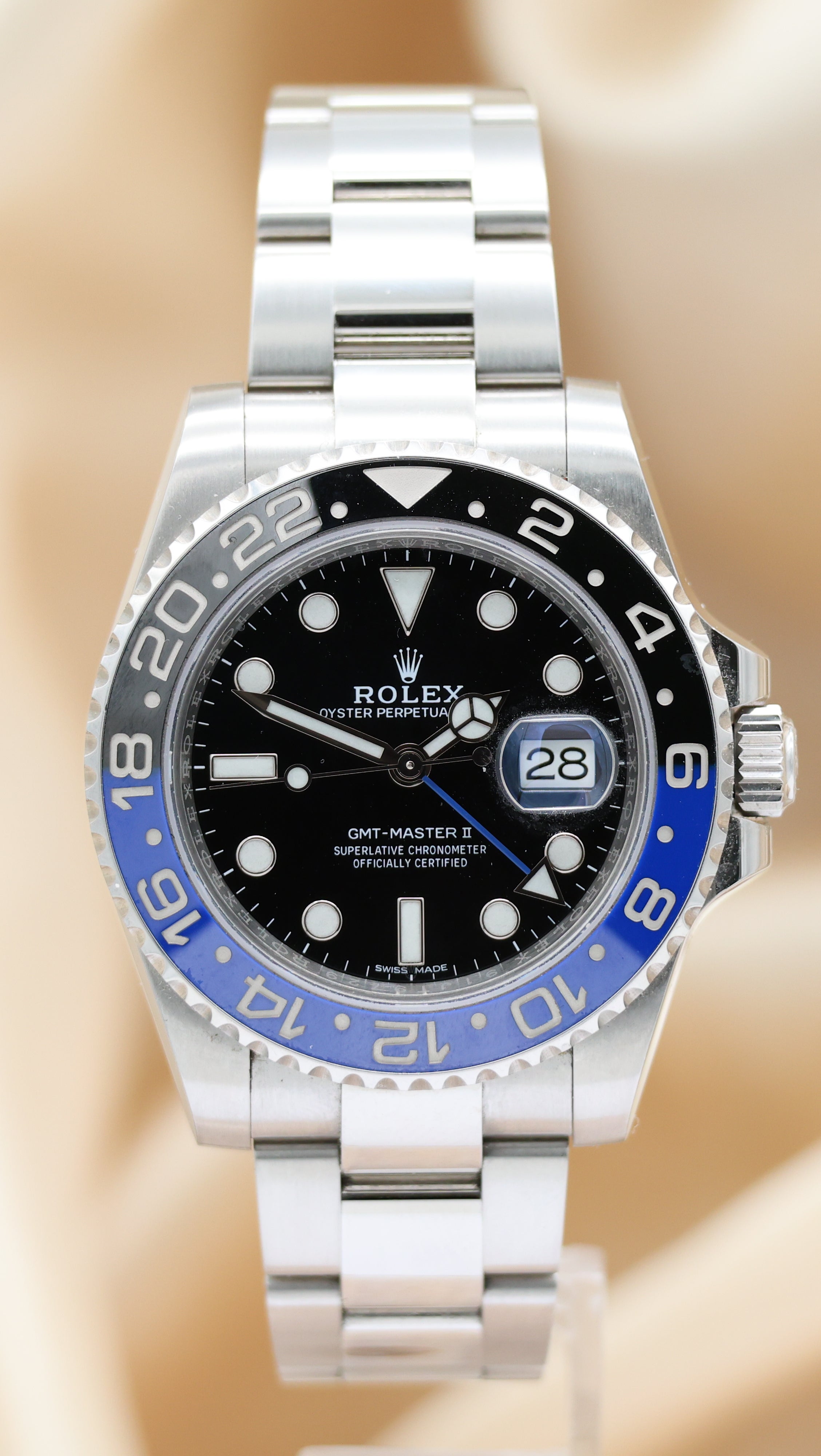 Rolex GMT-Master II "Batman" Automatik LC EU 116710BLNR Box + og. Papiere