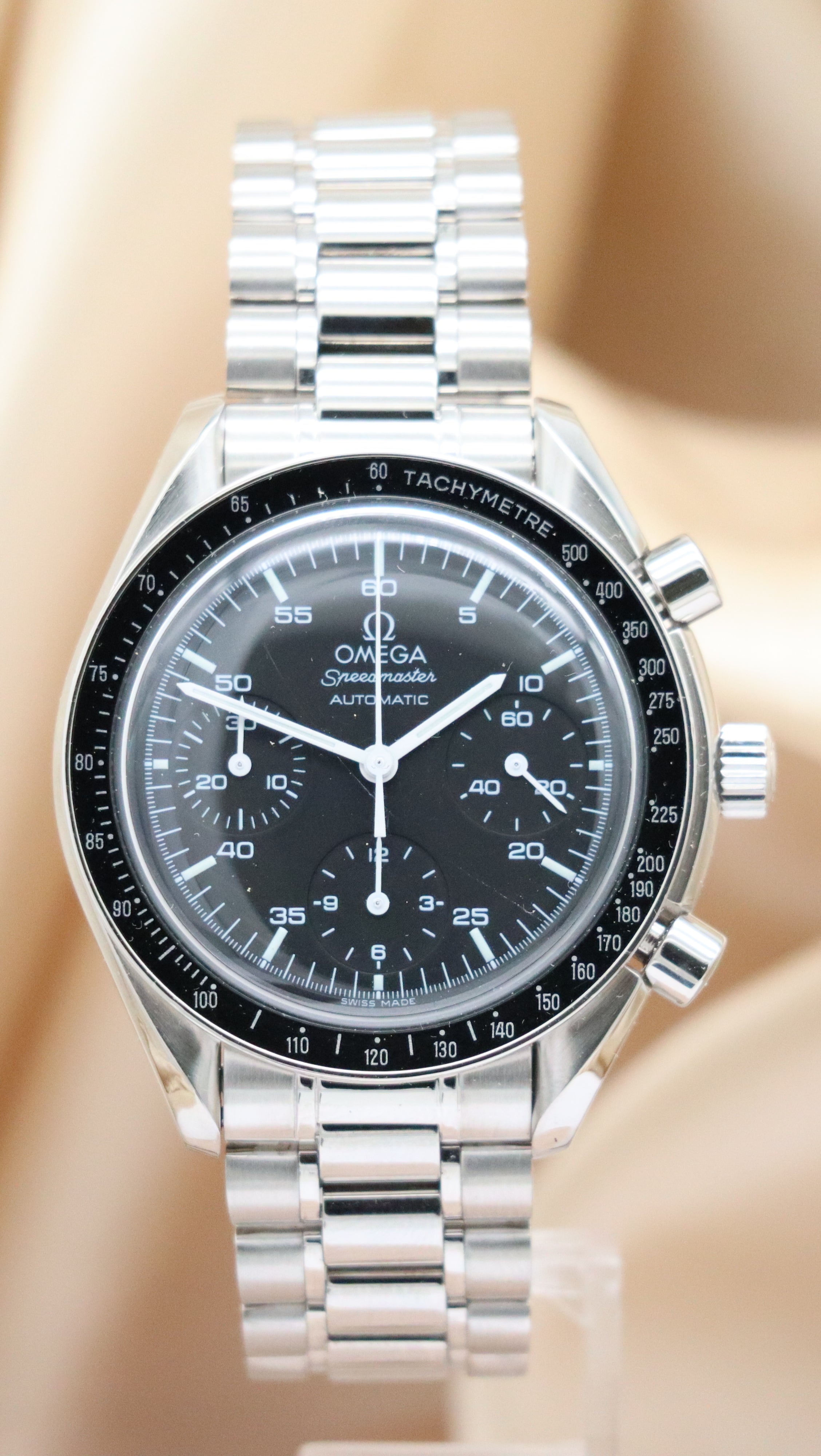 Omega Speedmaster Reduced 39mm Automatik Herrenuhr 35105000