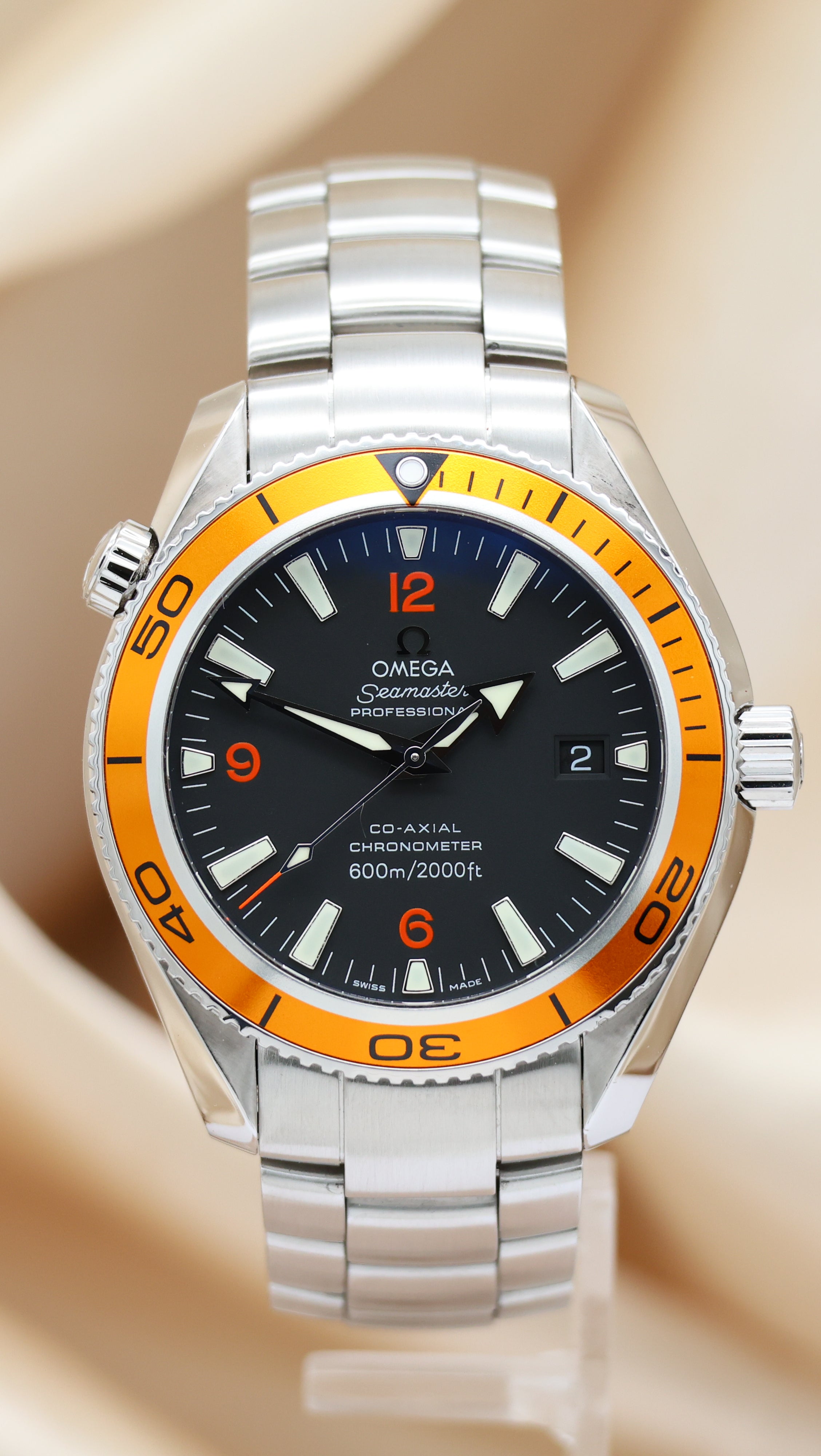 Omega Seamaster Planet Ocean 42mm Automatik Herrenuhr 22095000 Box + og. Papiere