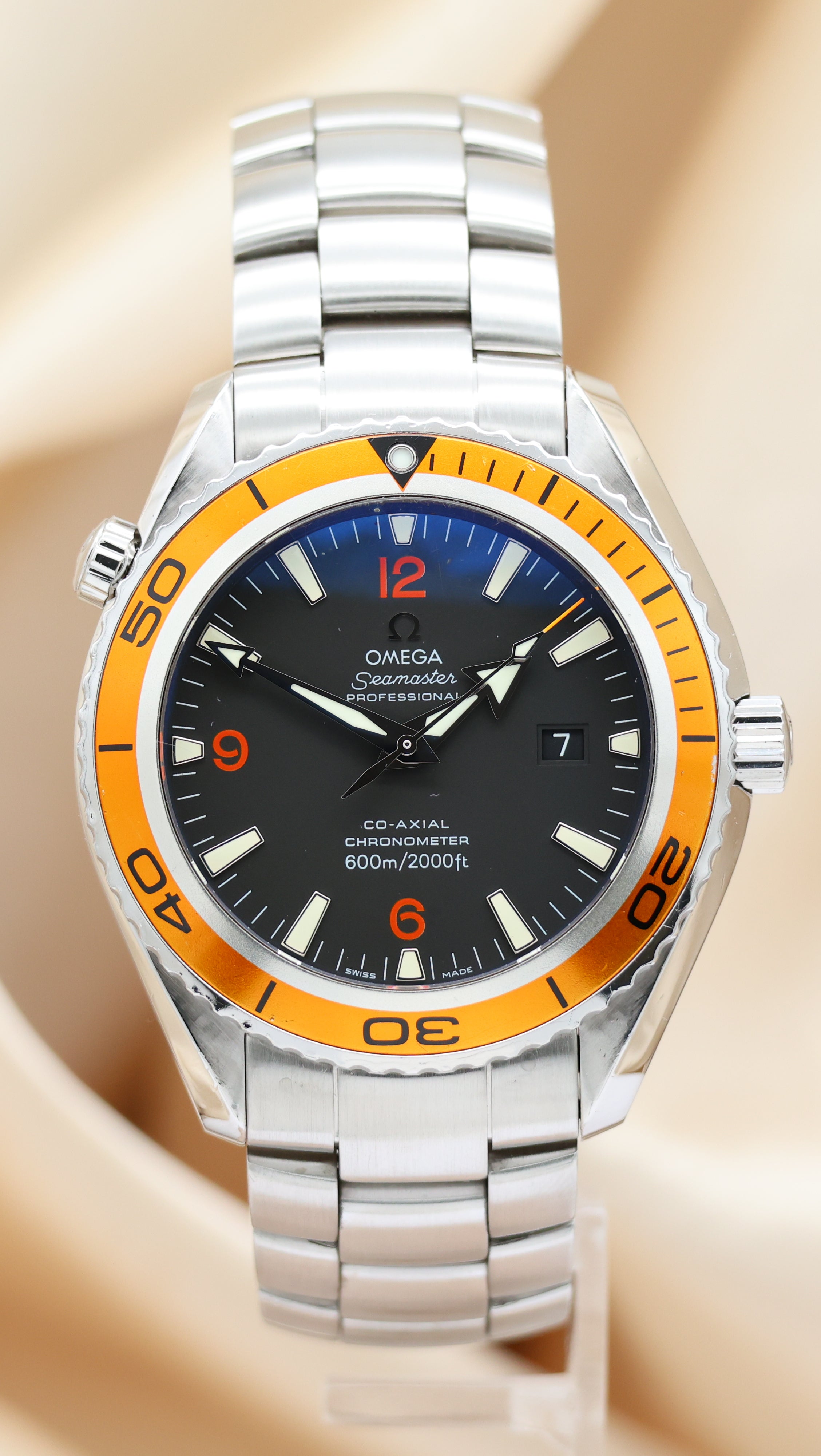 Omega Seamaster Planet Ocean 45mm Automatik Herrenuhr 29085038 Box + og. Papiere