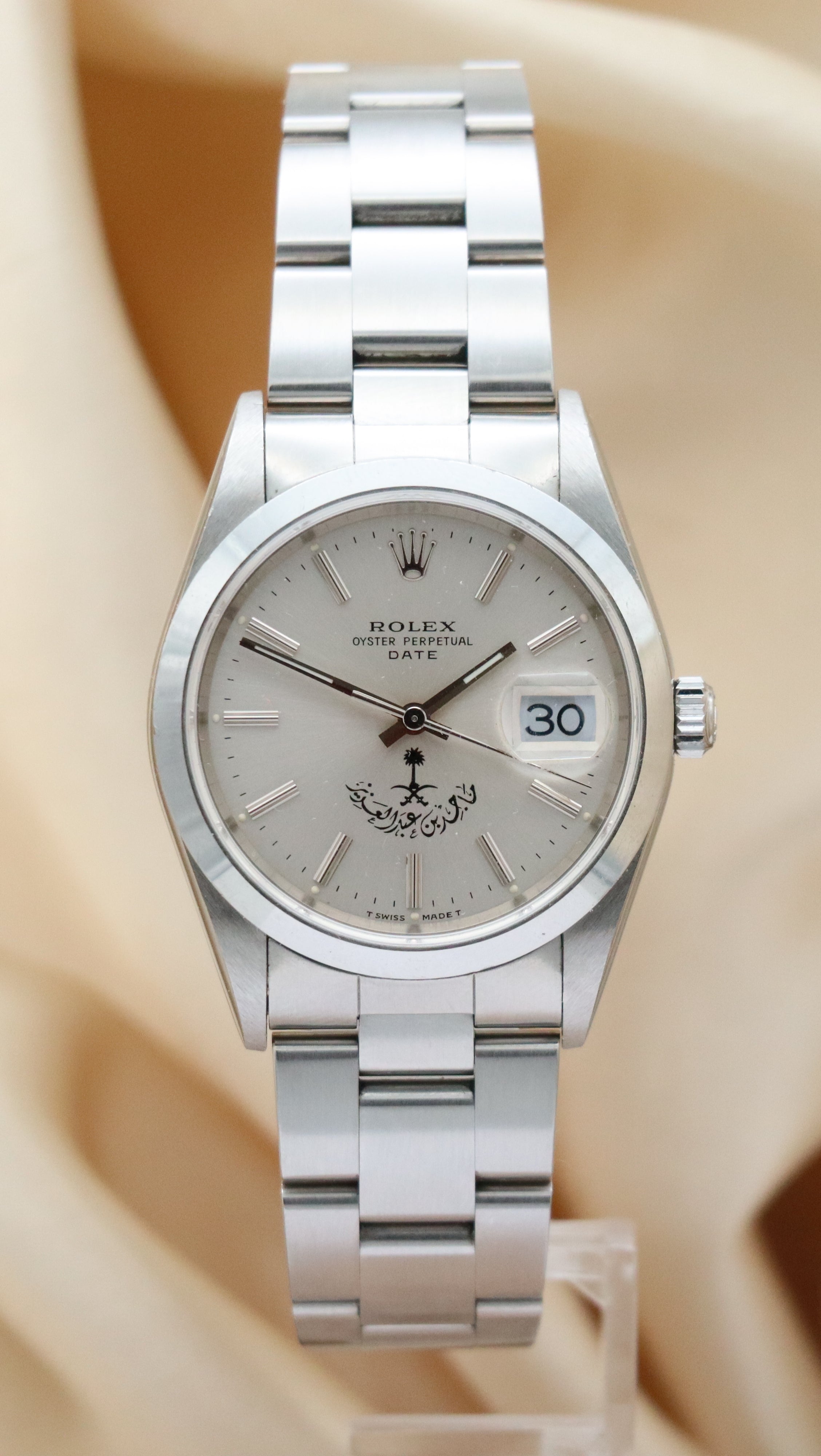 Rolex Oyster Perpetual Date Prince Majid Al Saud 15200 Box + og. papers