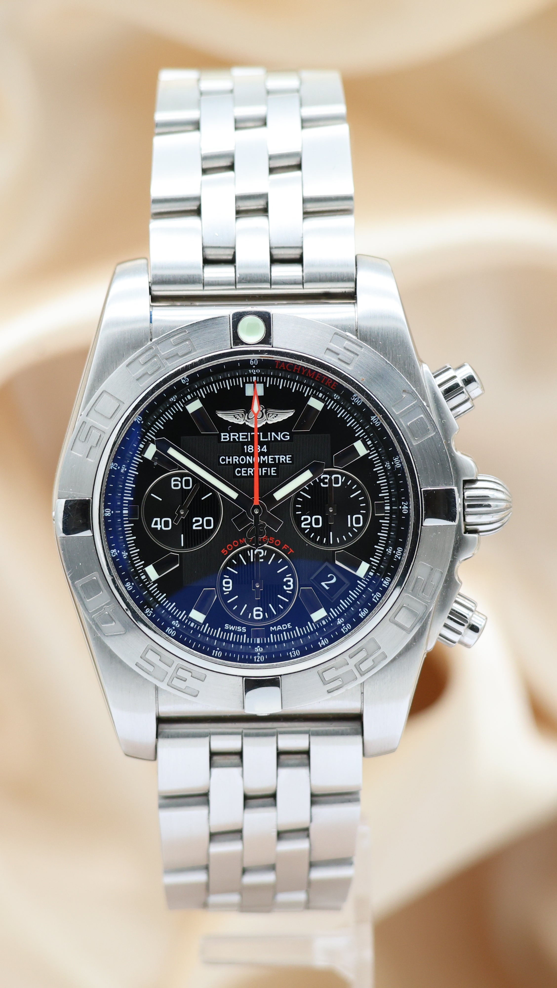 Breitling Chronomat 44mm Automatik Herrenuhr AB0110 Box + og. Papiere