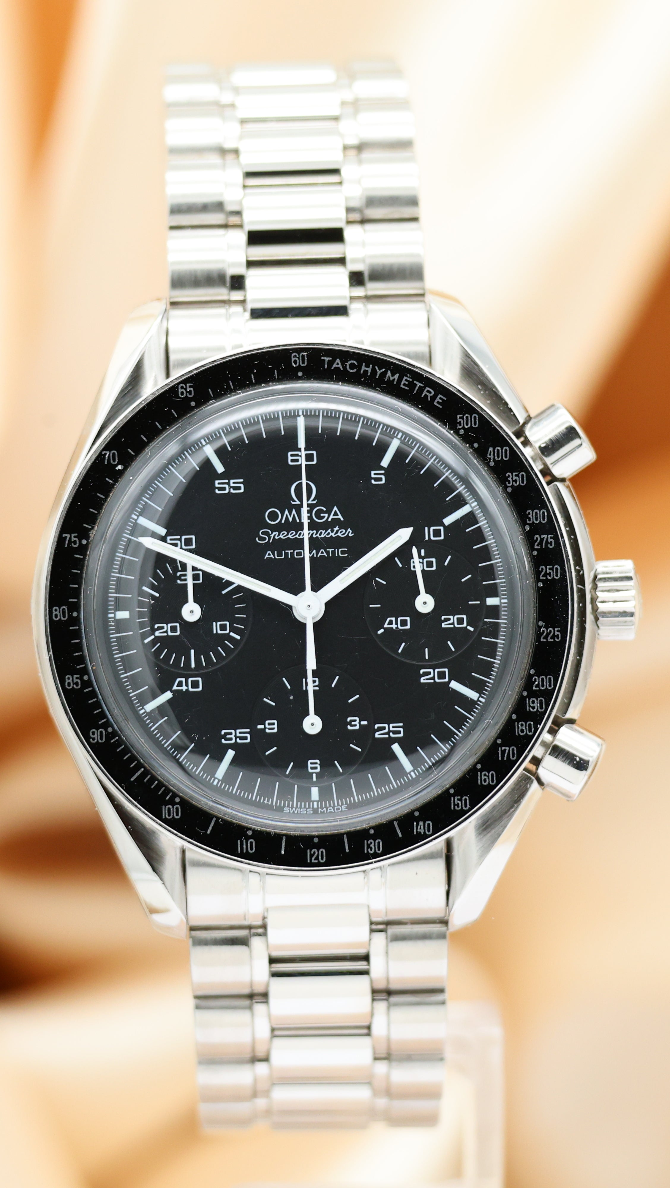 Omega Speedmaster Reduced 39mm Automatik Herrenuhr 35105000