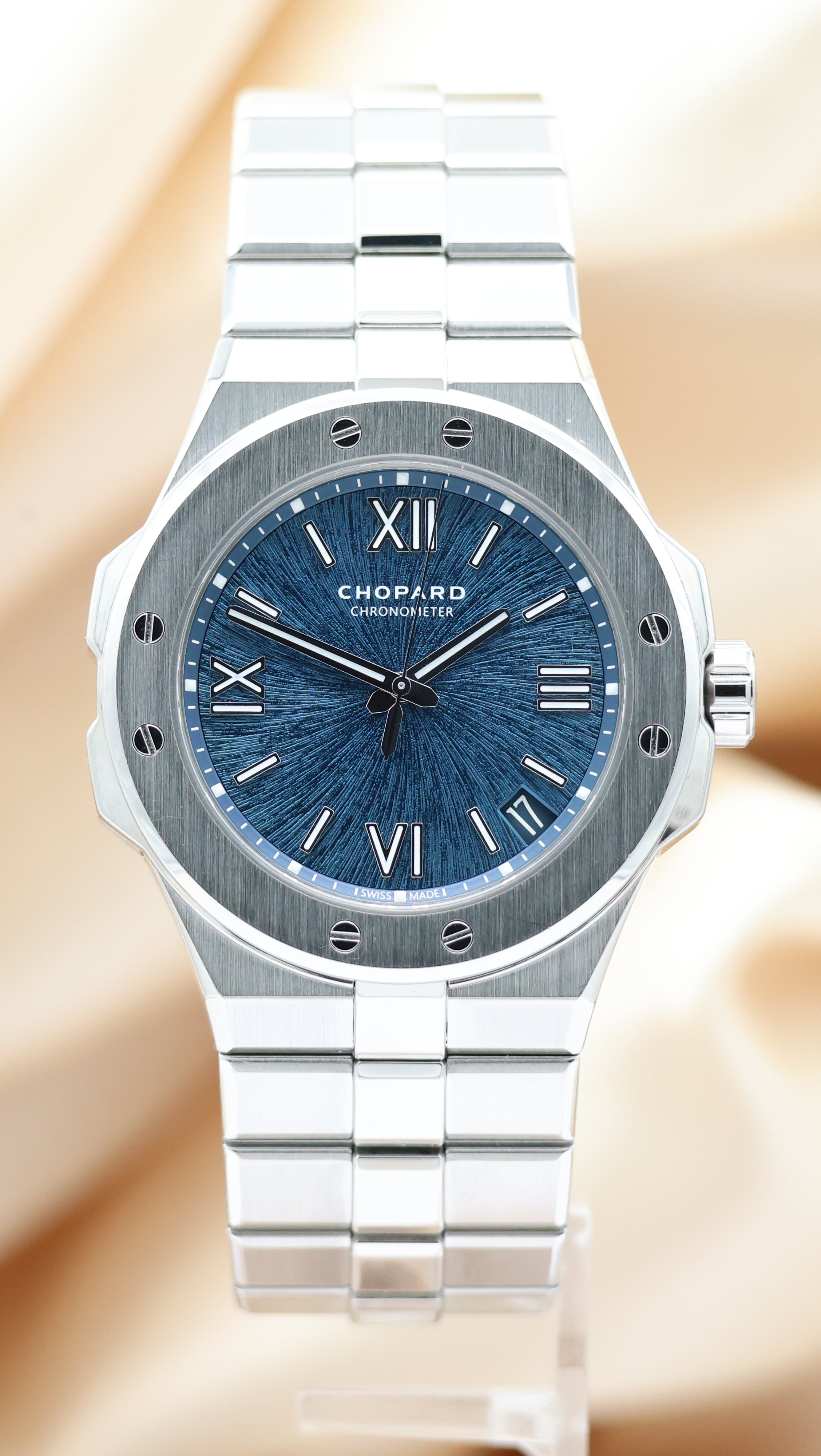 Chopard Alpine Eagle Automatik Blau 298600 Box + og. Papiere