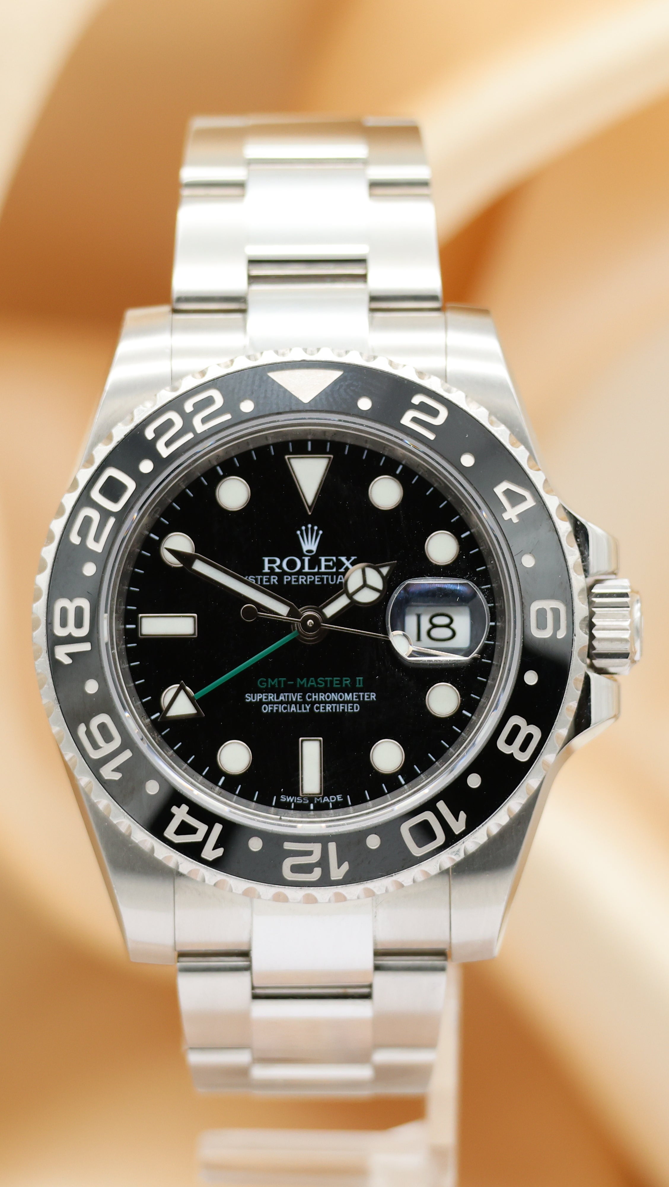 Rolex  GMT_Master II Automatik Herrenuhr 116710LN Box + og. Papiere