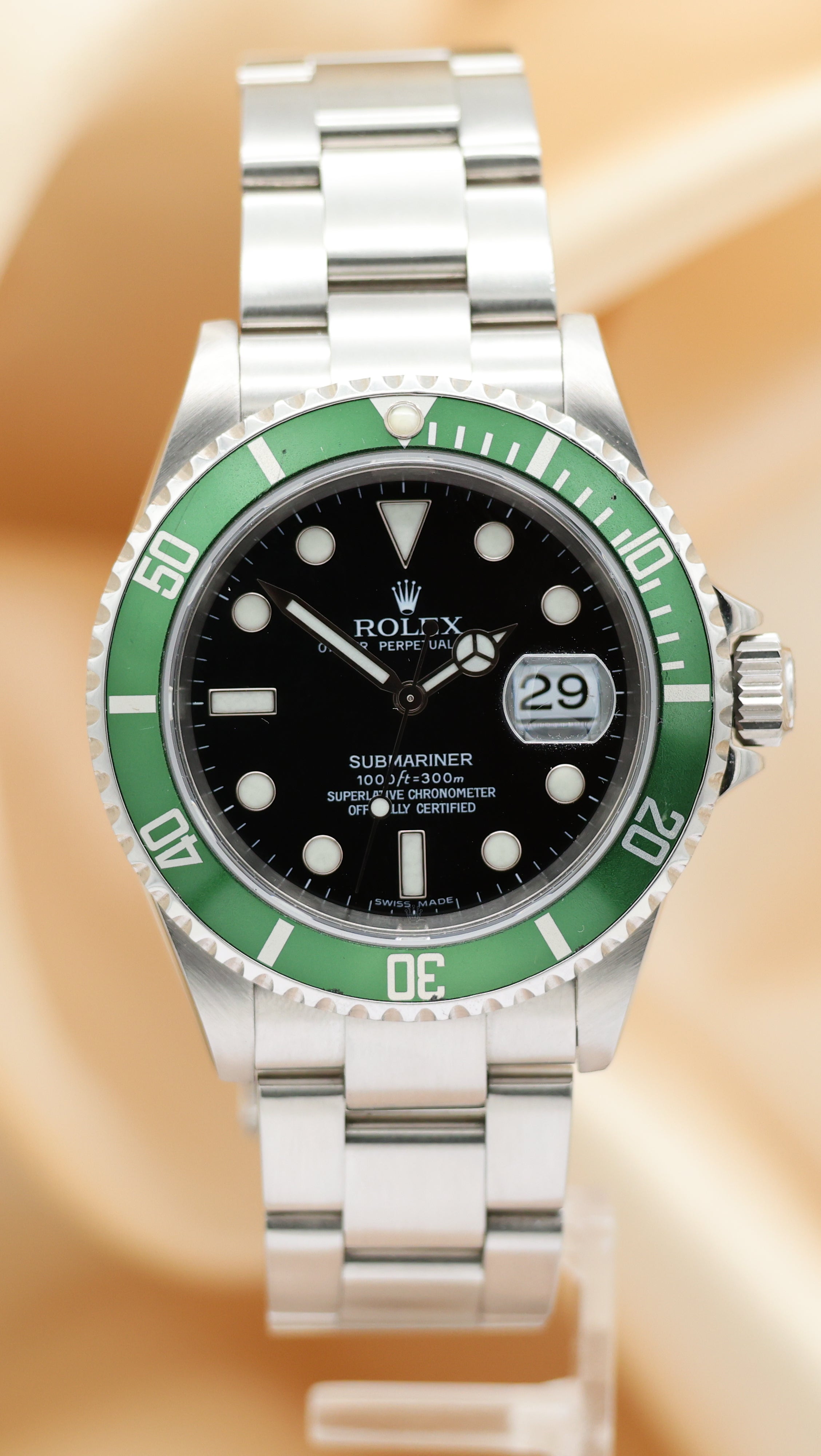 Rolex Submariner Date "Kermit" 16610LV Box + og. Papiere