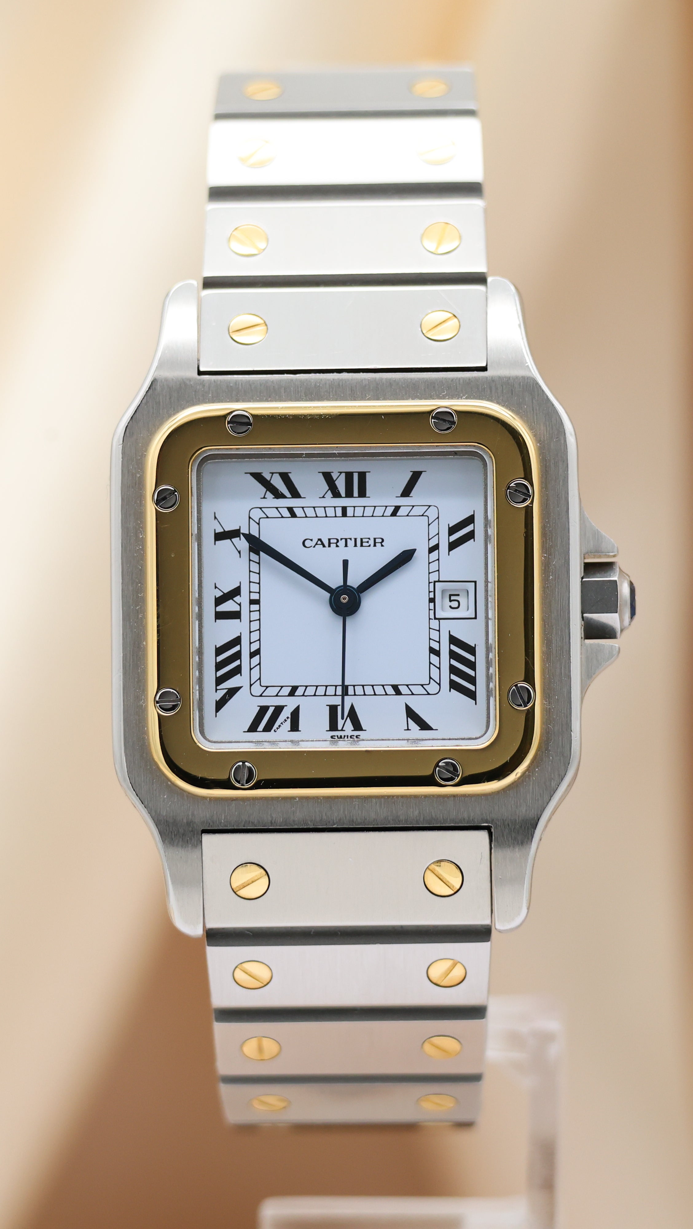 Cartier Santos Carree Automatik 2961 Box + Service Papers/Extrakt