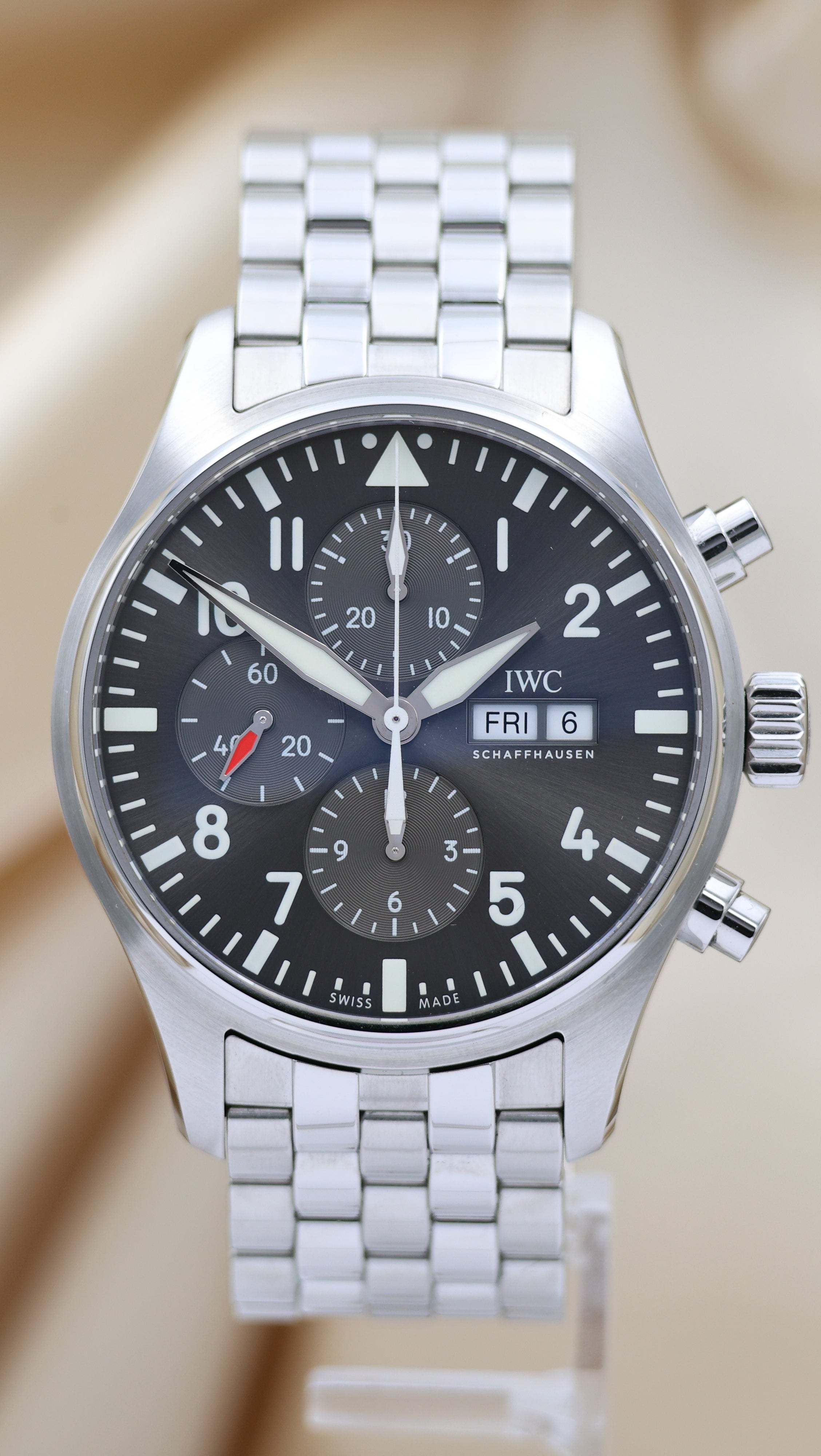 IWC Fliegeruhr Spitfire Chronograph Grau IW377719 - Thumbnail