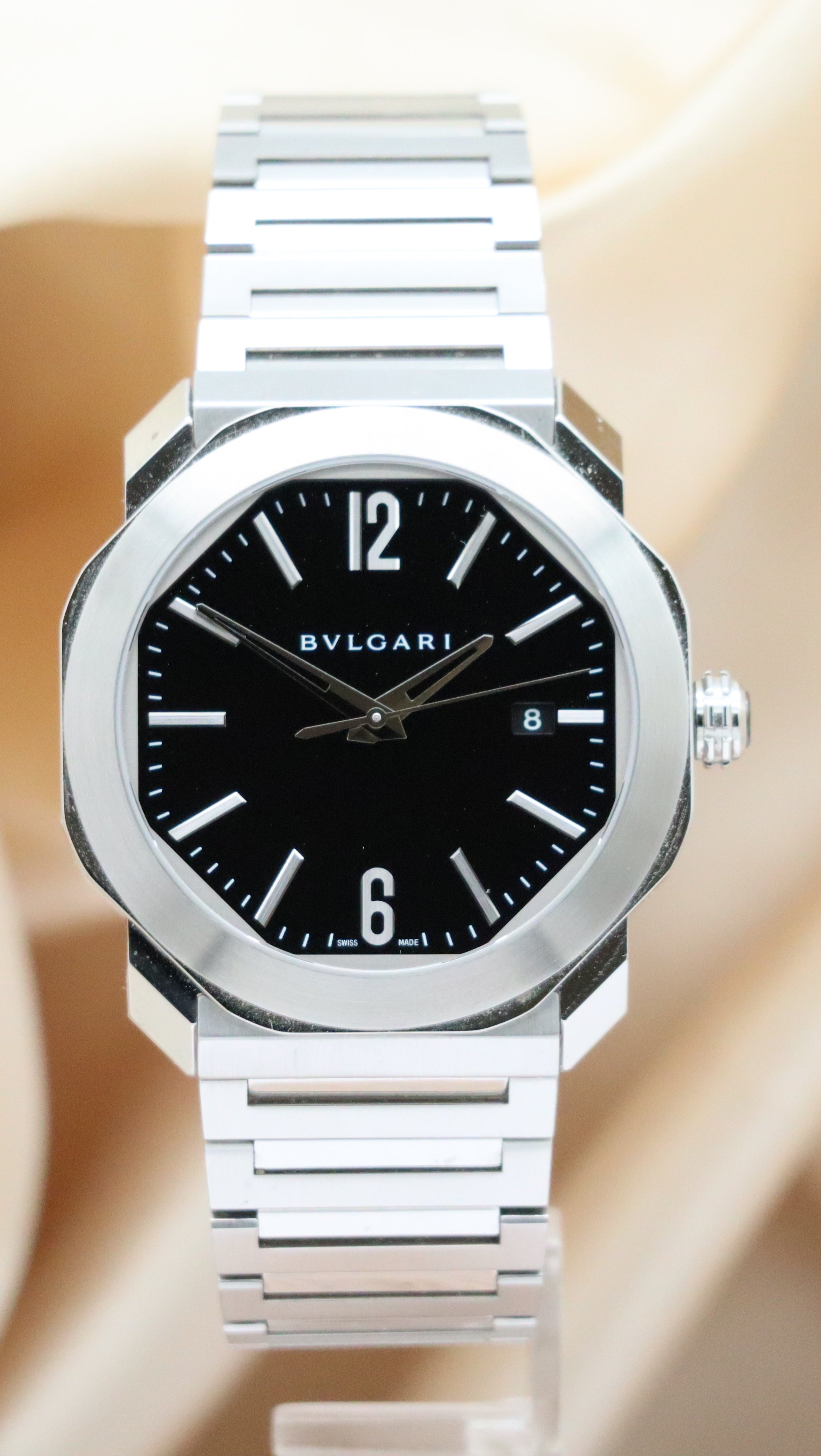 Bulgari Octo Stahl Automatk 102704 Original Papiere