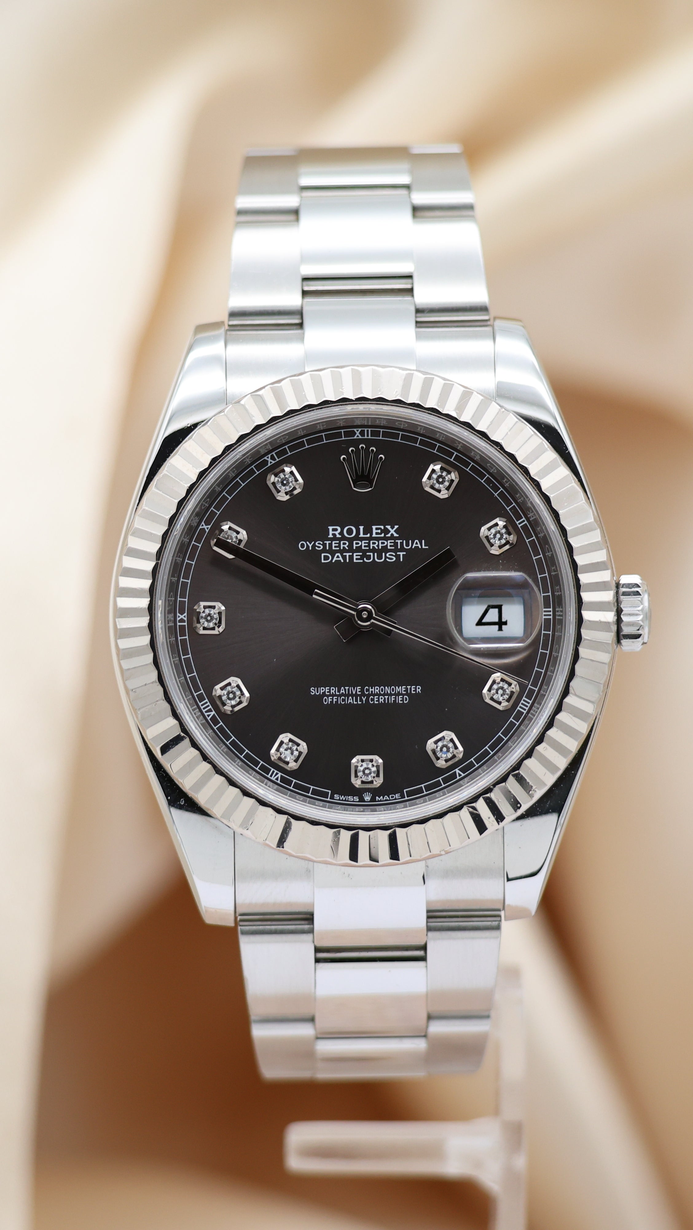 Rolex Datejust 41 Automatik Herrenuhr 126334 Box + og. Papiere