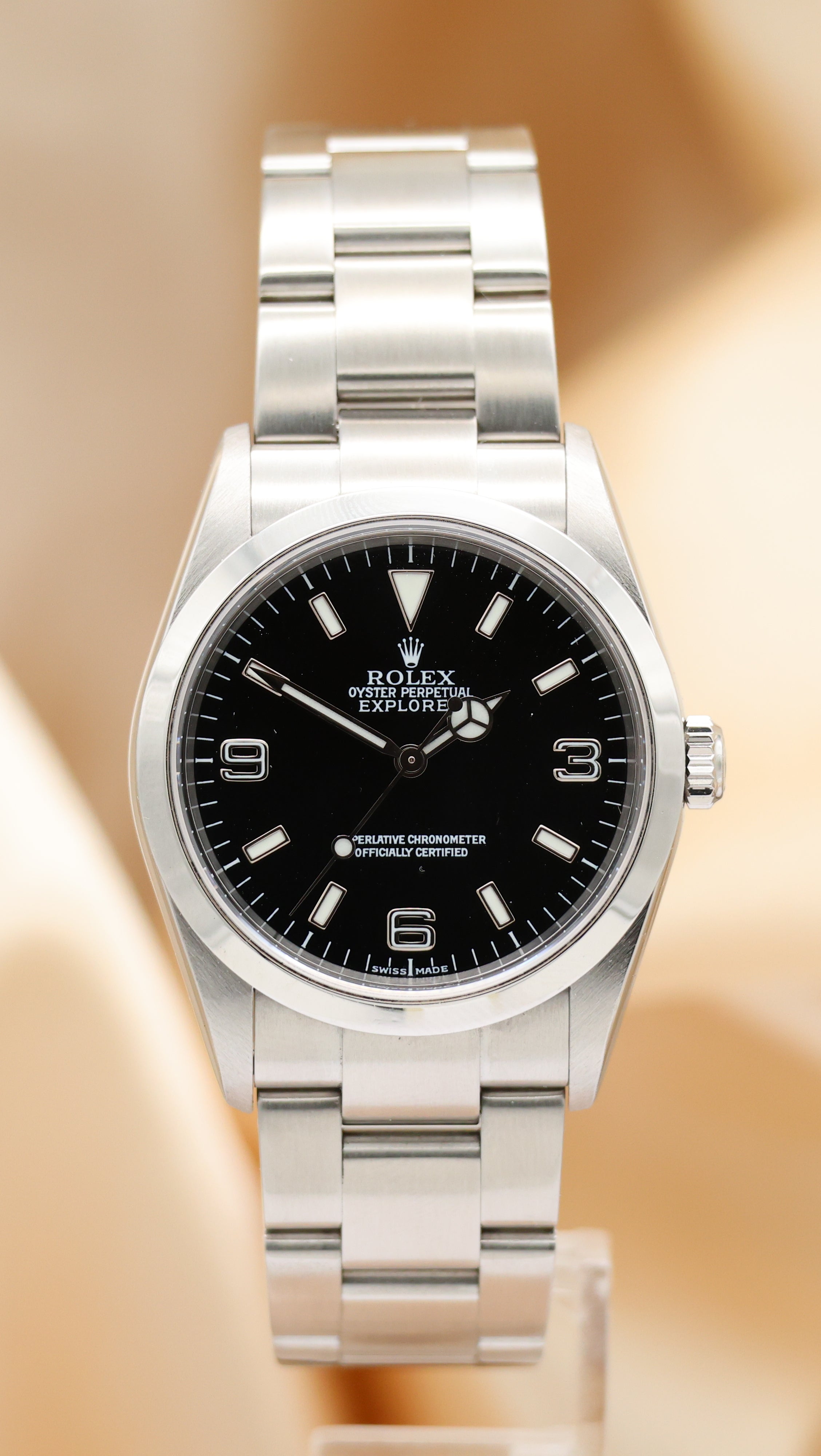 Marke Rolex 114270 Box + og. Papiere Explorer 36mm Automatik Herrenuhr