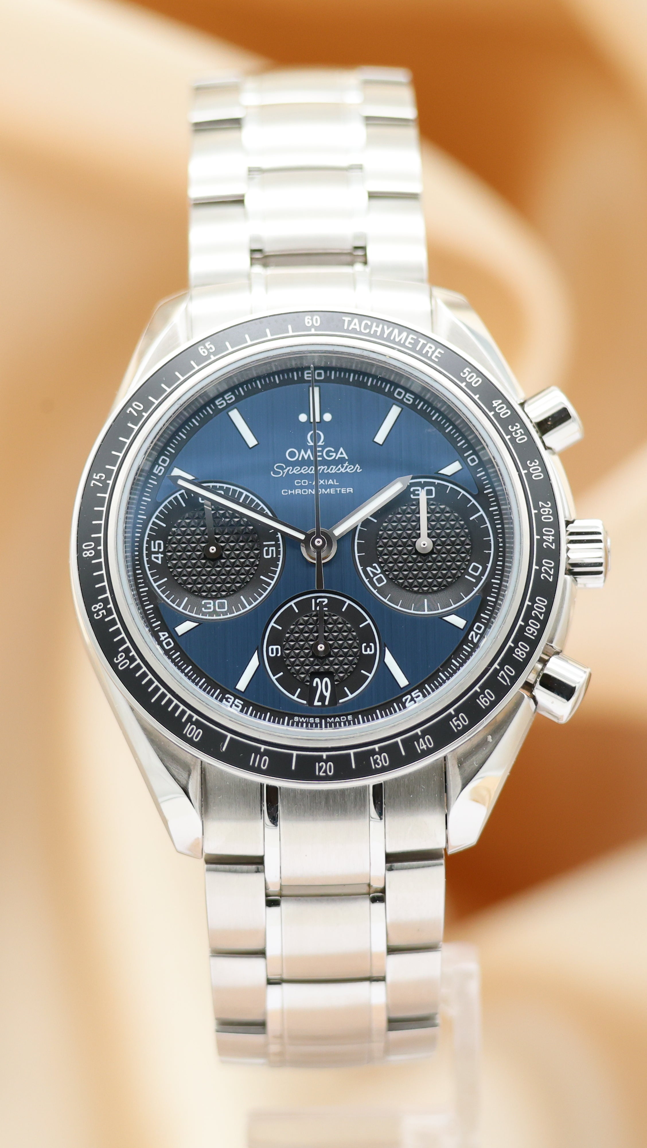 Omega Speedmaster Racing Automatik 32630405003001 Box + og. Papiere