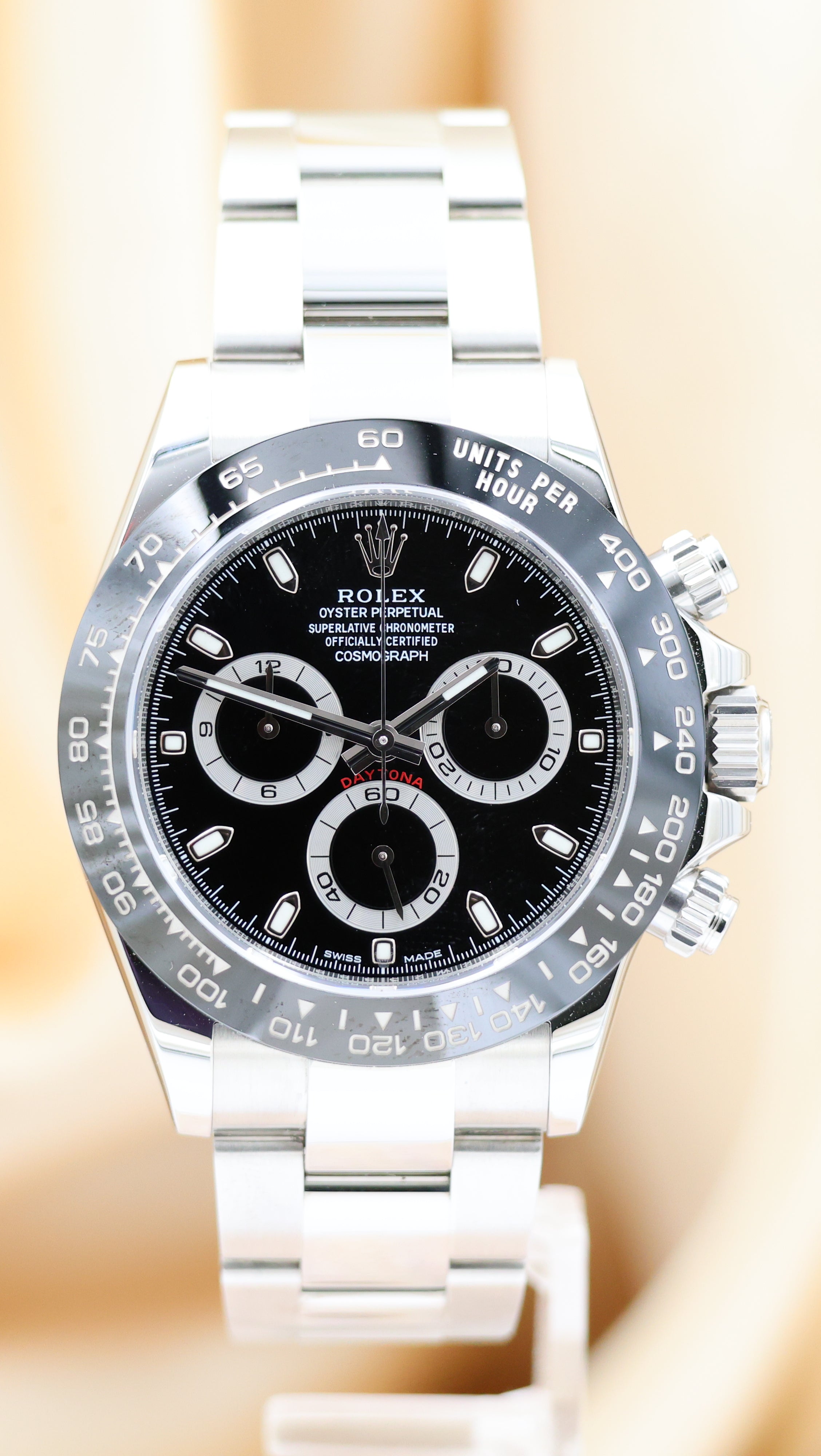 Rolex Daytona 40mm Automatik Herrenuhr 116500LN Box + og. Papiere