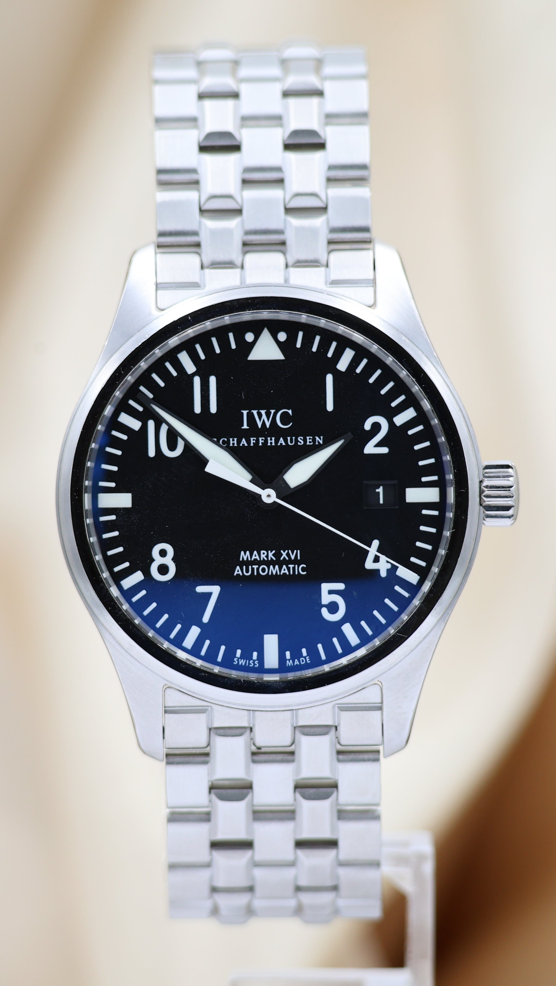 IWC Pilot's Watch Mark XVI IW325504 Box + above papers