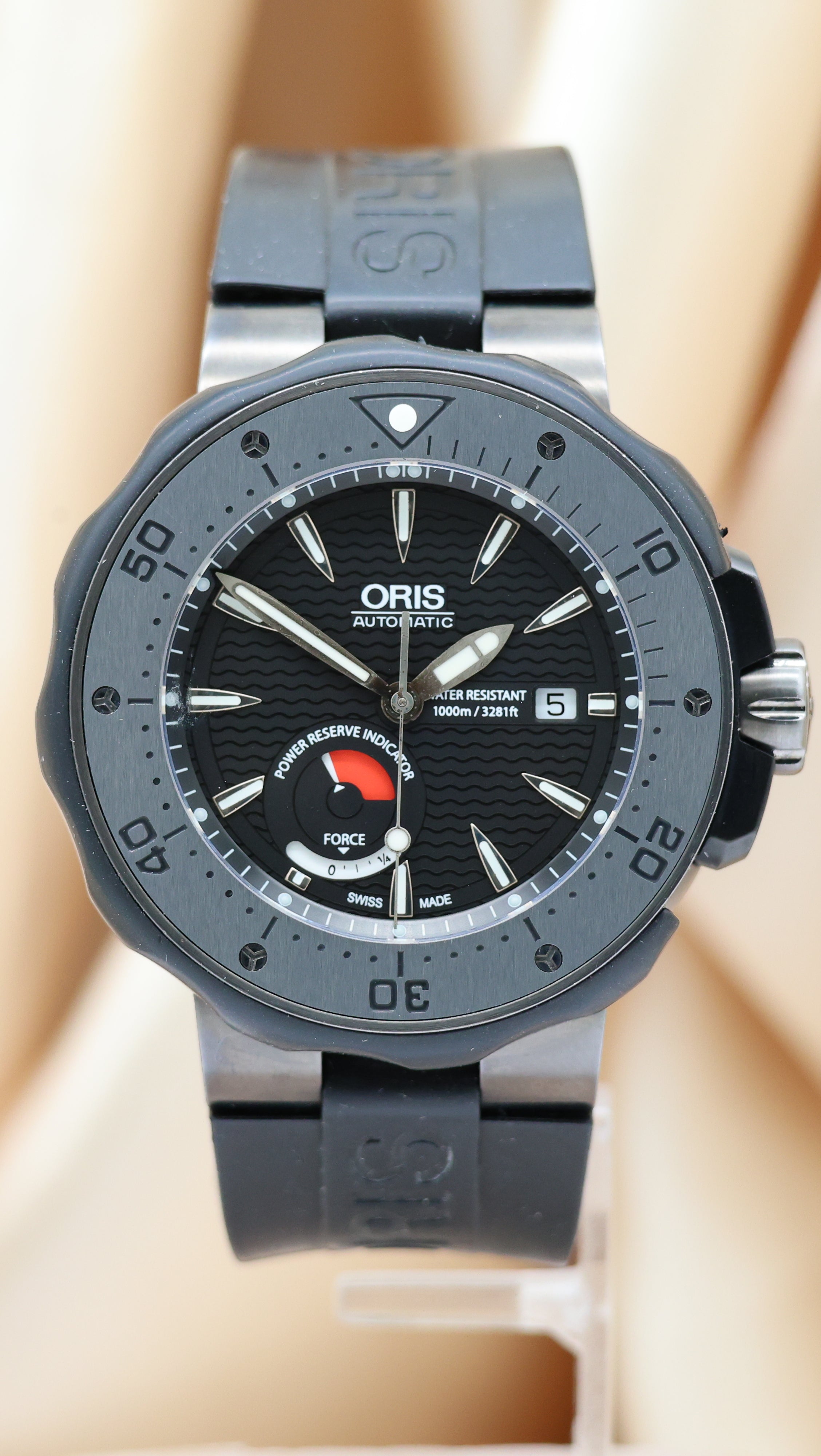 Oris Col Moschin Limited Edition 49mm Automatik Titan Herrenuhr 0166776457284 Box + og. Papiere