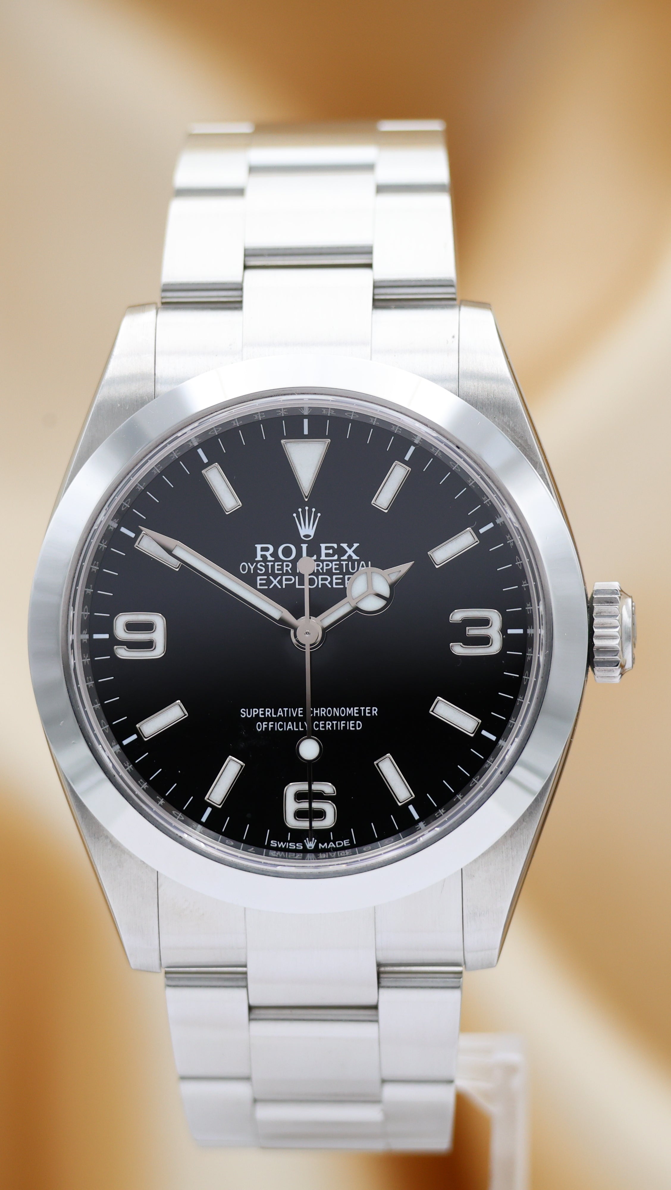 Rolex Explorer 40mm Automatik Herrenuhr	 224270 Box + og. Papiere