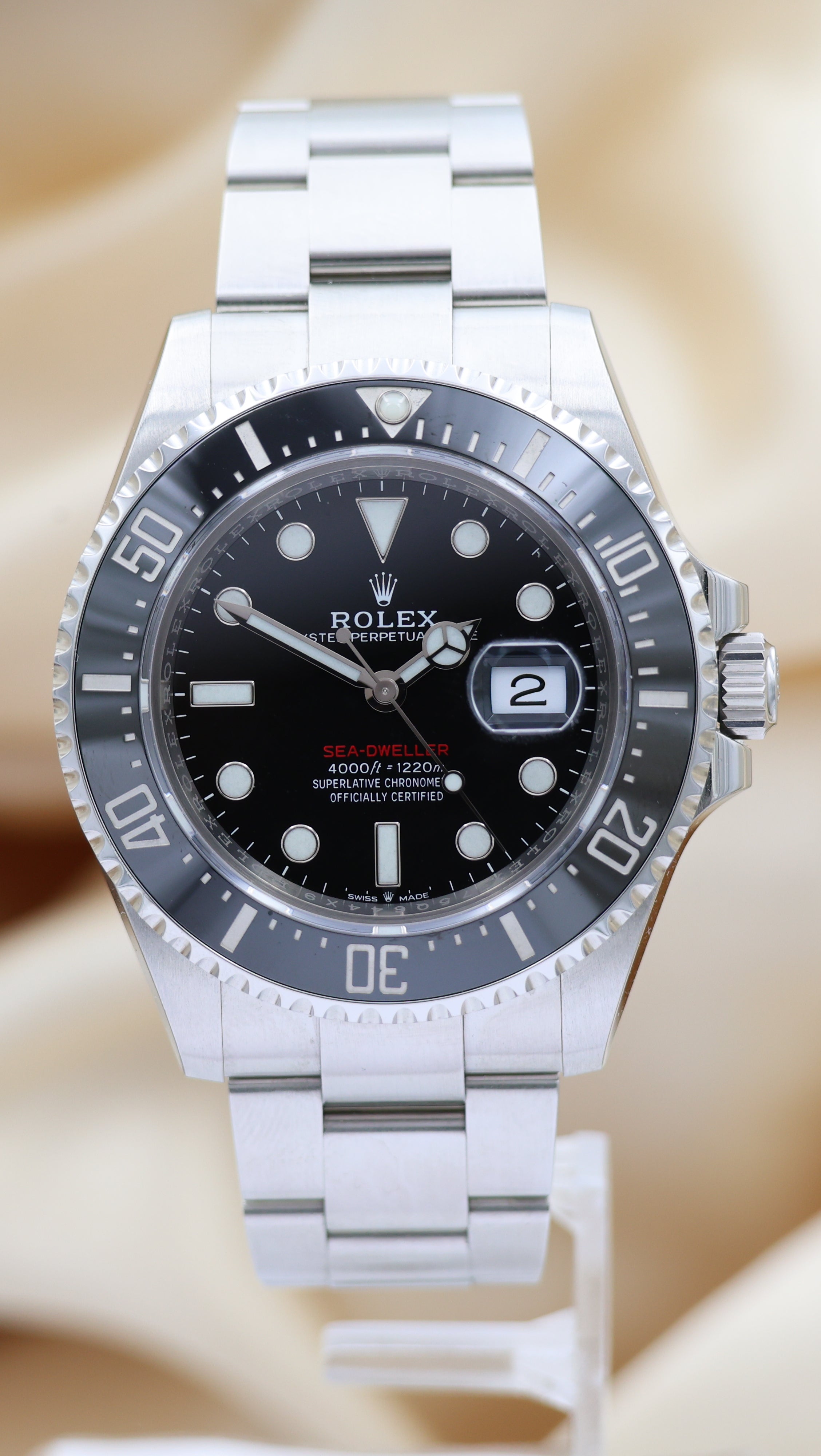 Rolex Sea-Dweller 43mm Automatik Herrenuhr 126600 Box + og. Papiere